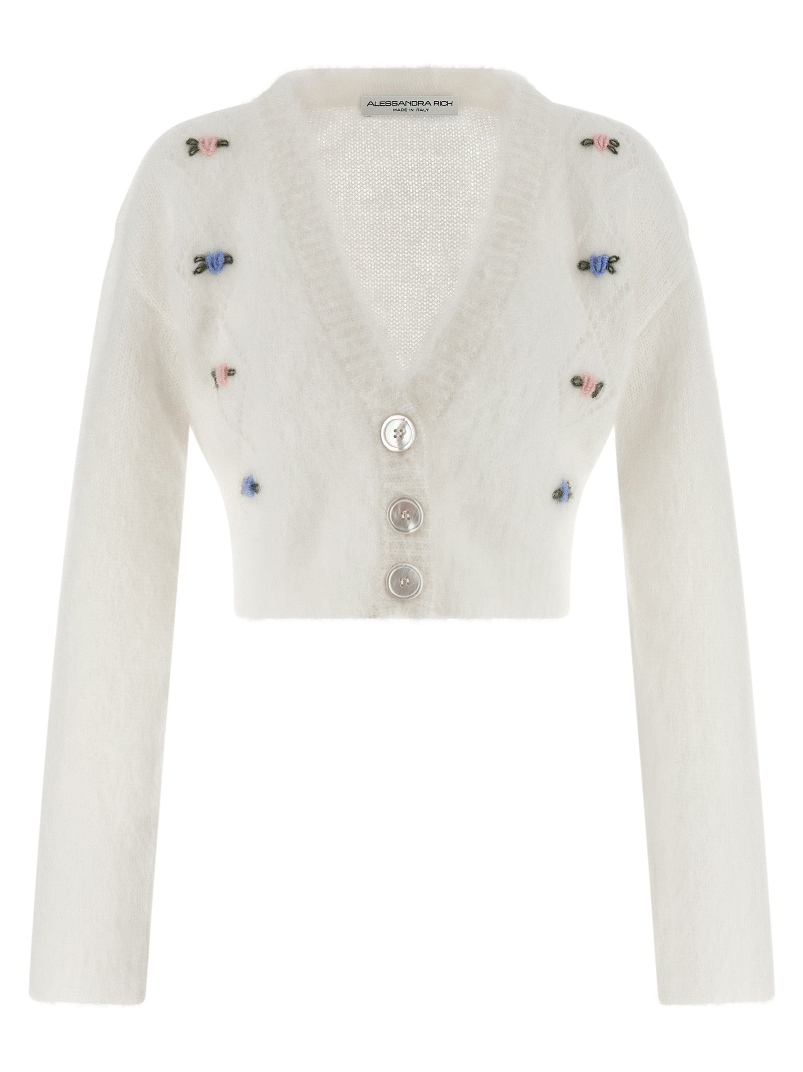 Alessandra Rich 'Carded Mohair' Cardigan