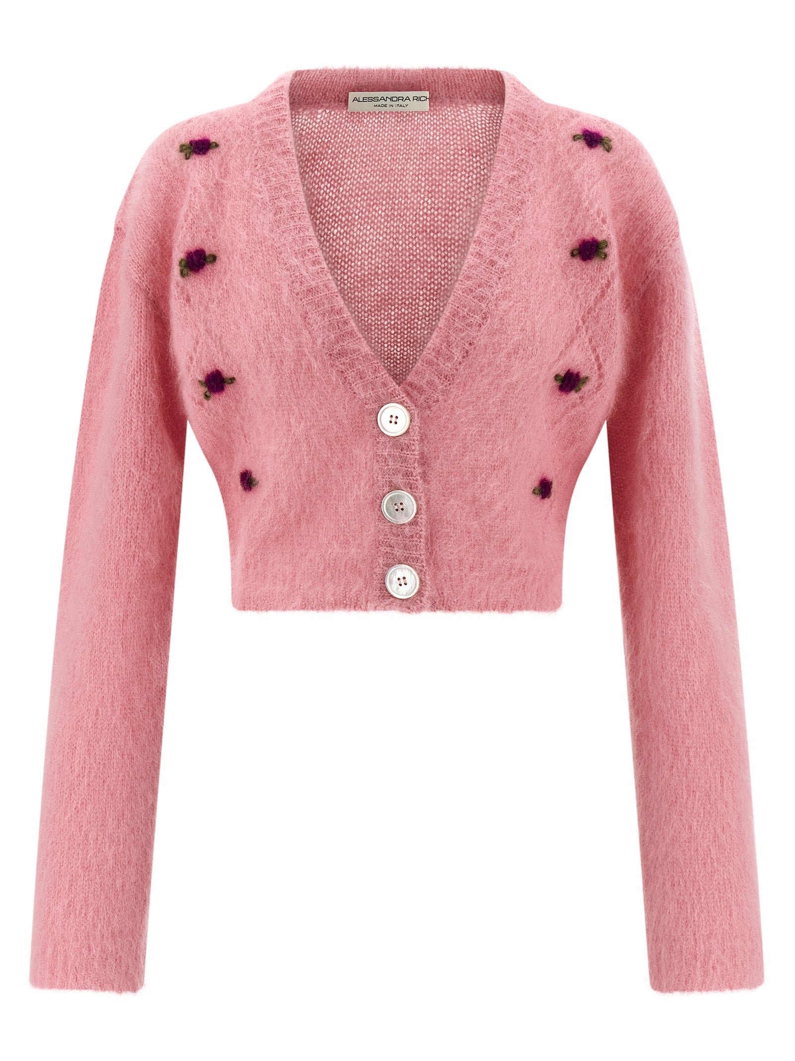 Alessandra Rich 'Carded Mohair' Cardigan