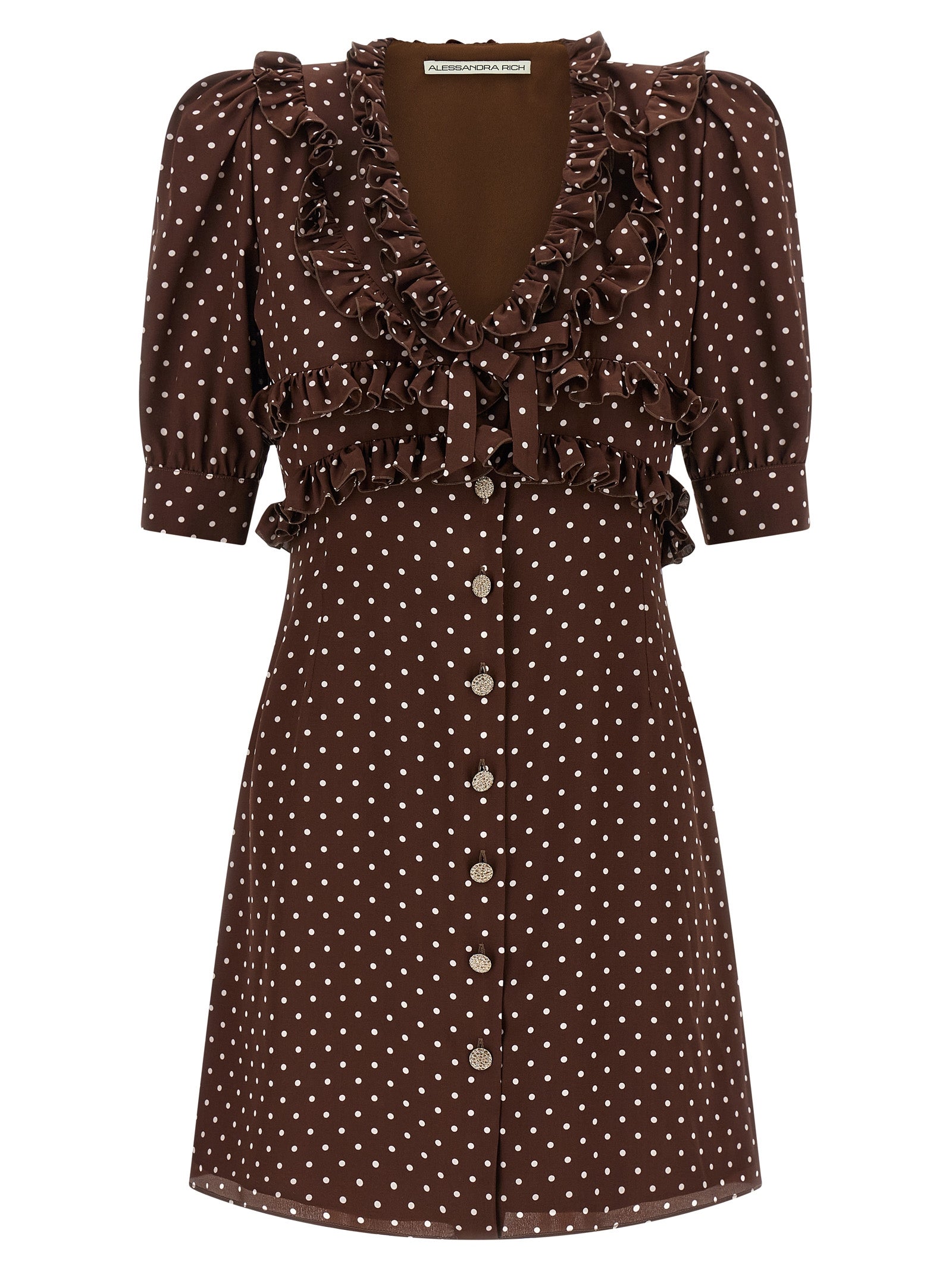 Alessandra Rich 'Polka Dot Mini' Dress