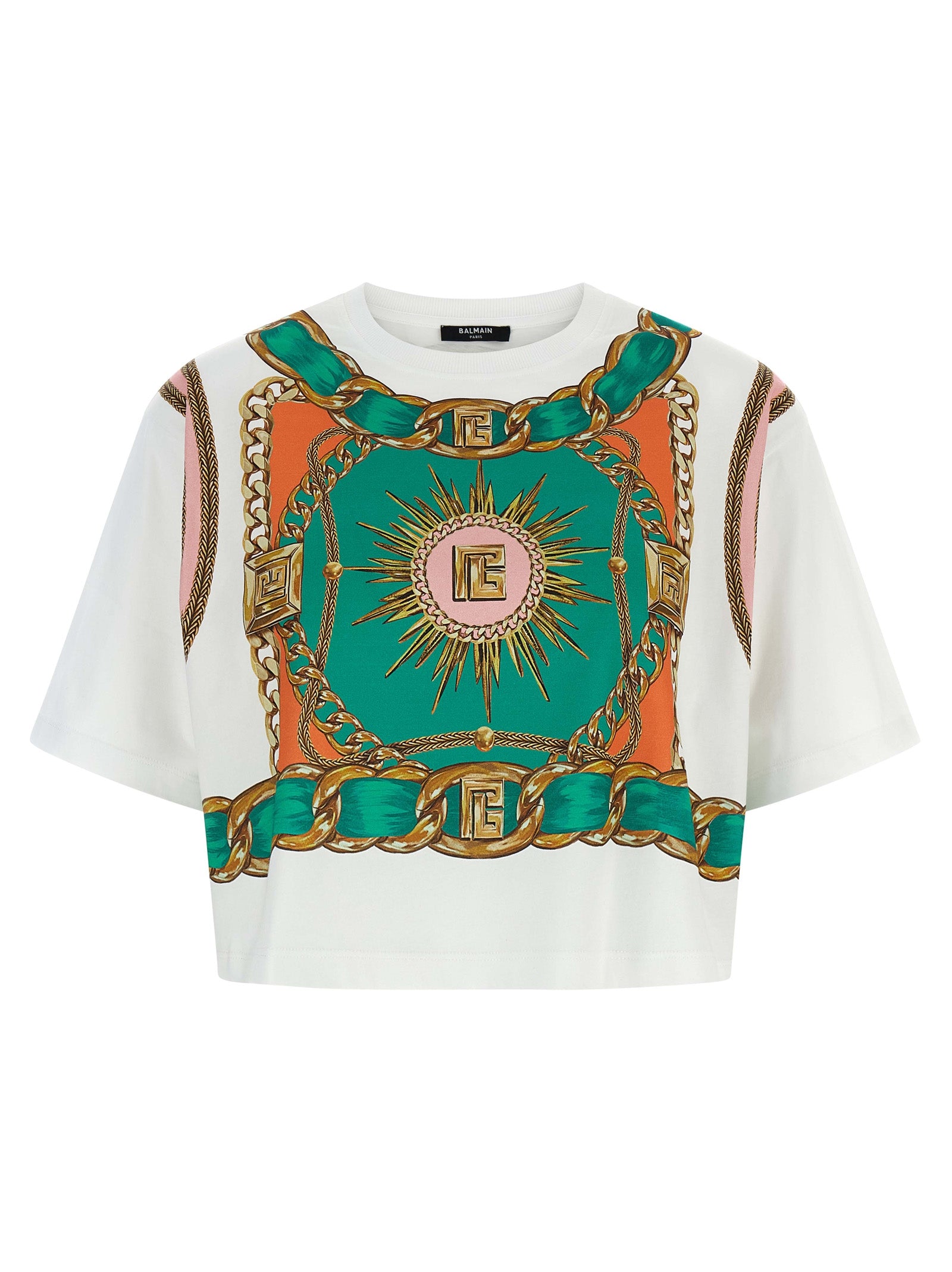 Balmain 'Balmain Foulard' Print T-Shirt