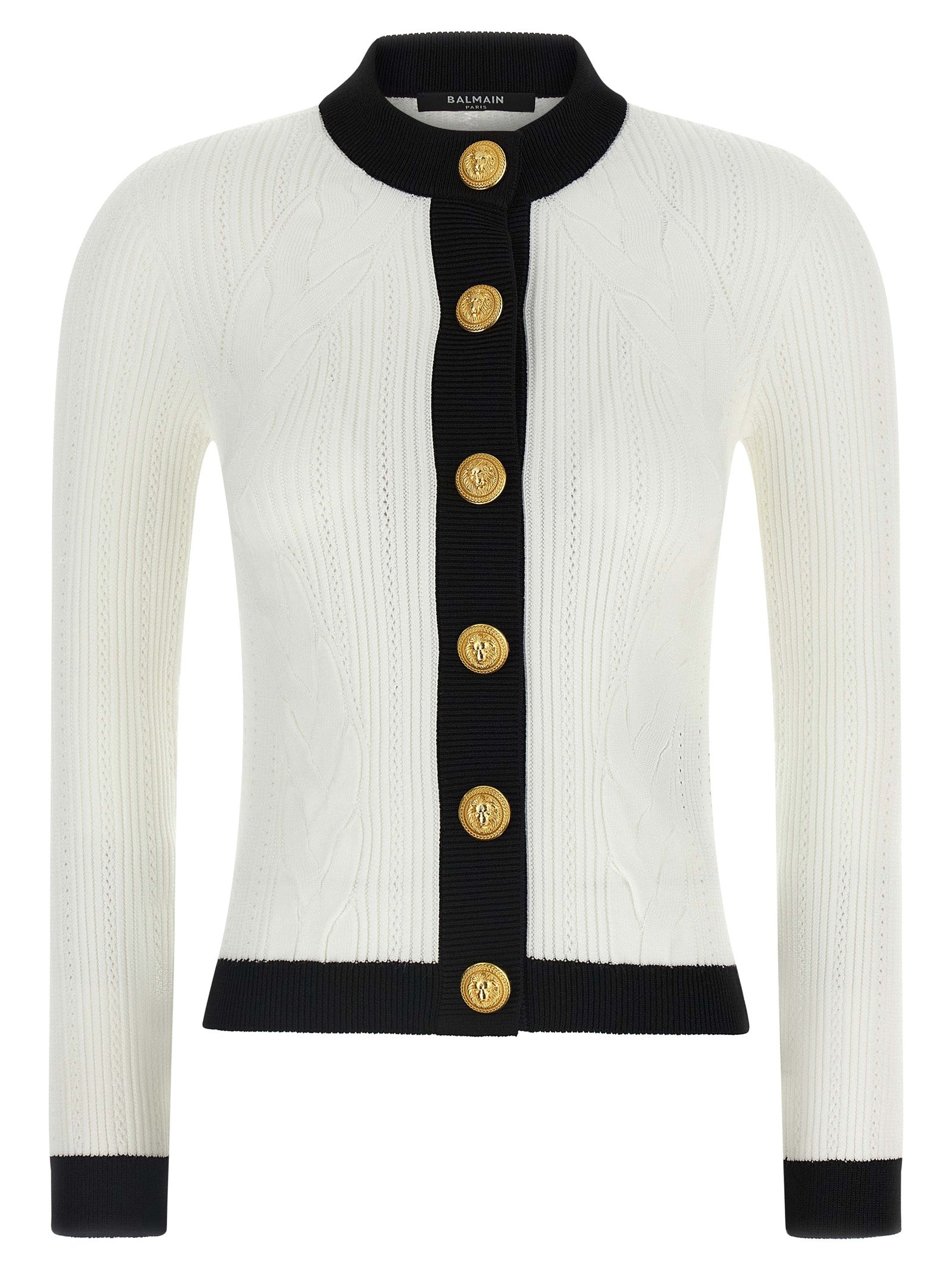 Balmain Two-Tone Cardigan