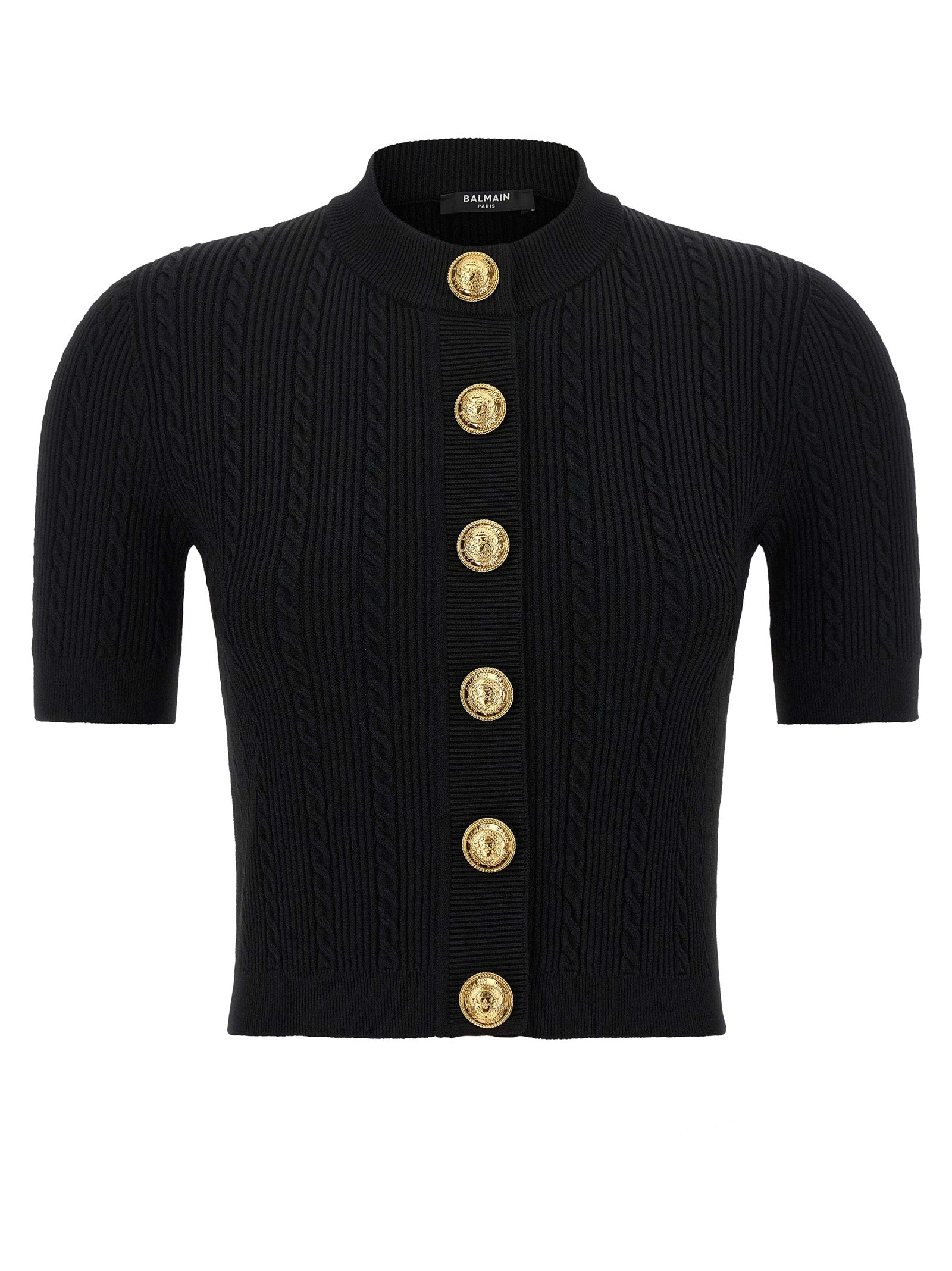 Balmain Short Sleeve Cardigan