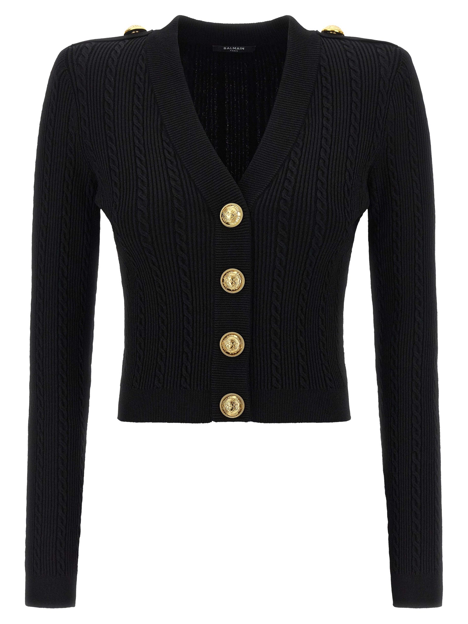 Balmain Twisted Knit Cardigan