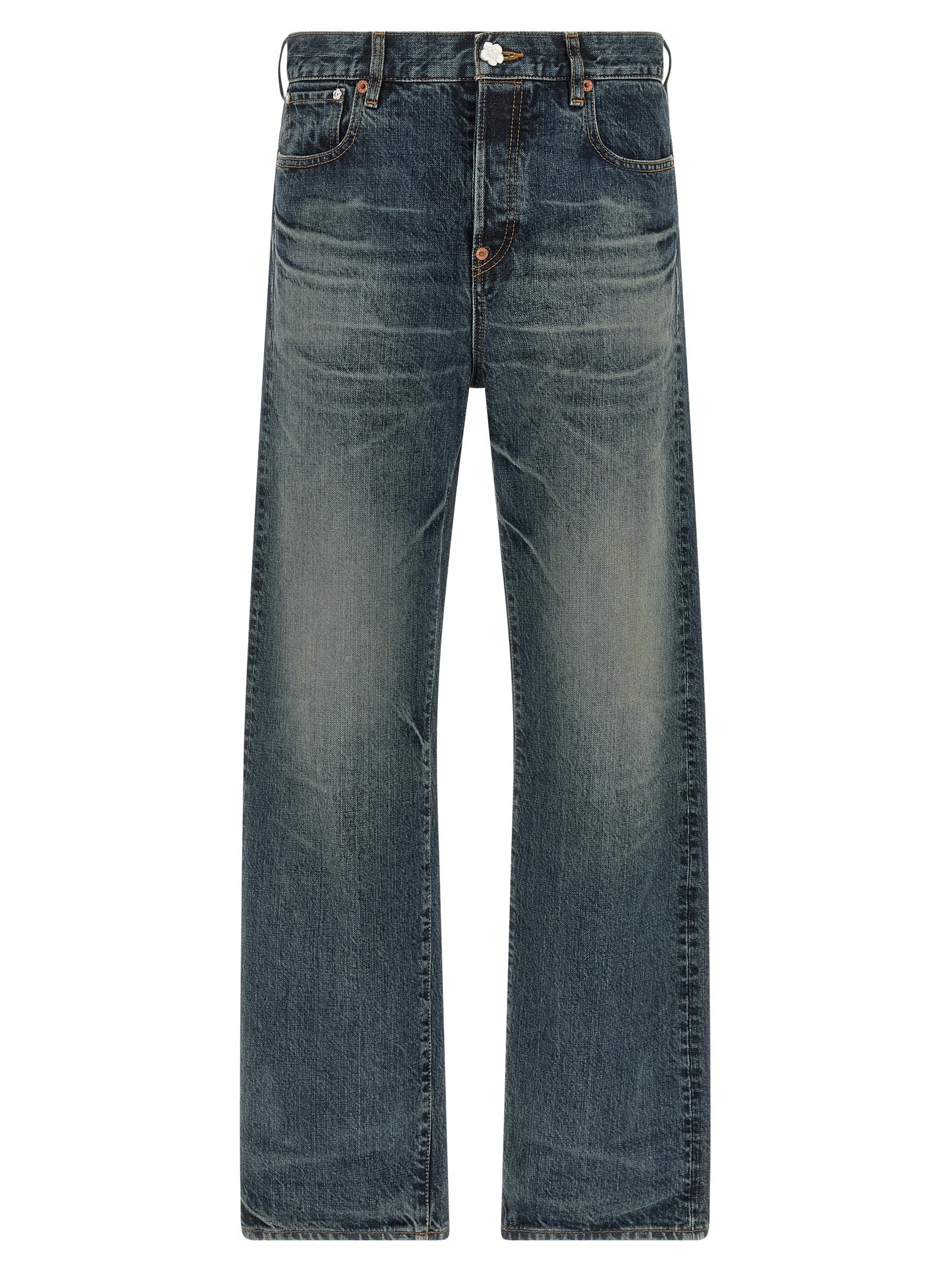 Kenzo 'Boke Flower' Button Jeans