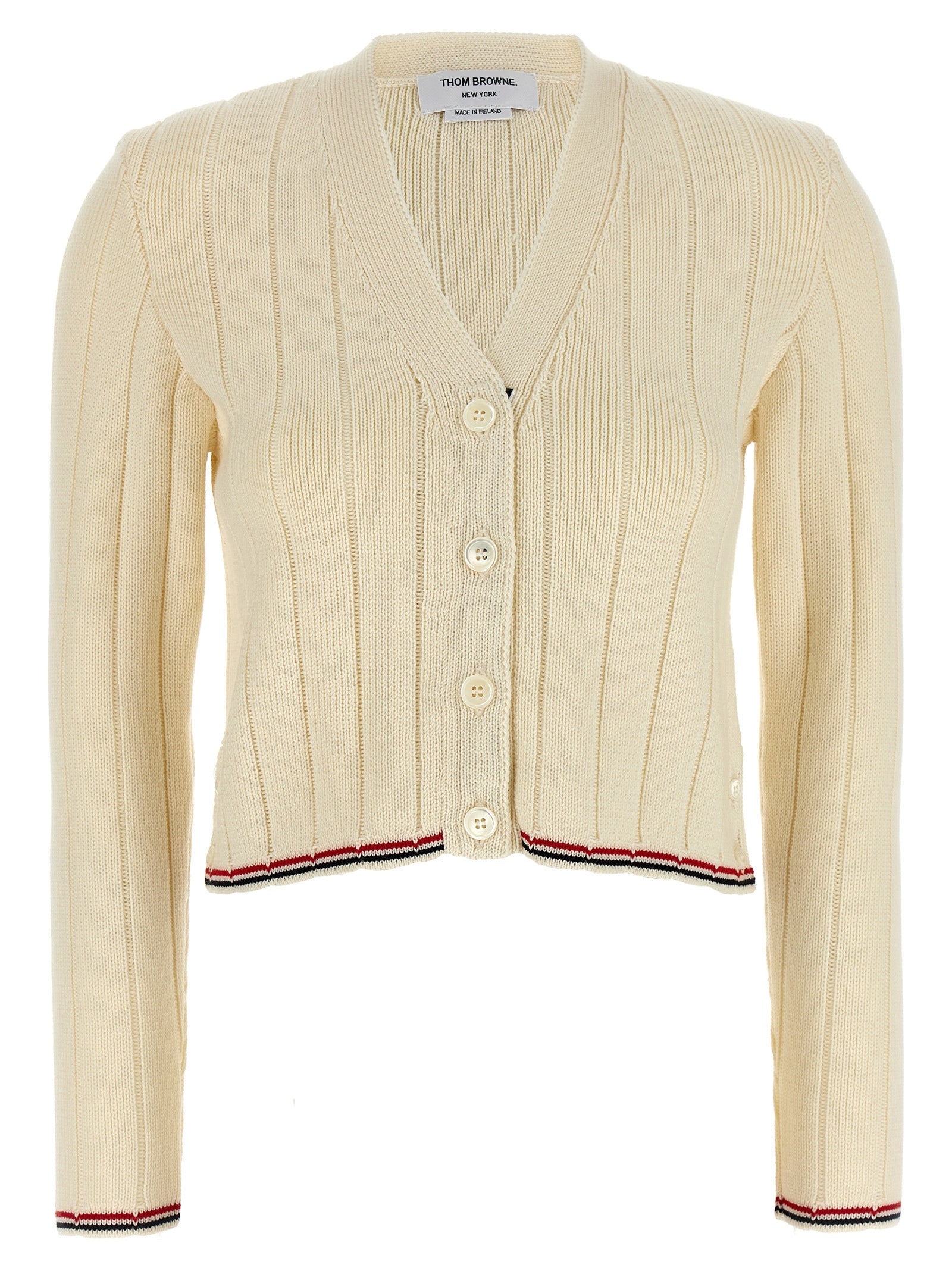 Thom Browne 'Ladder Full Needle Rib Stitch' Cardigan