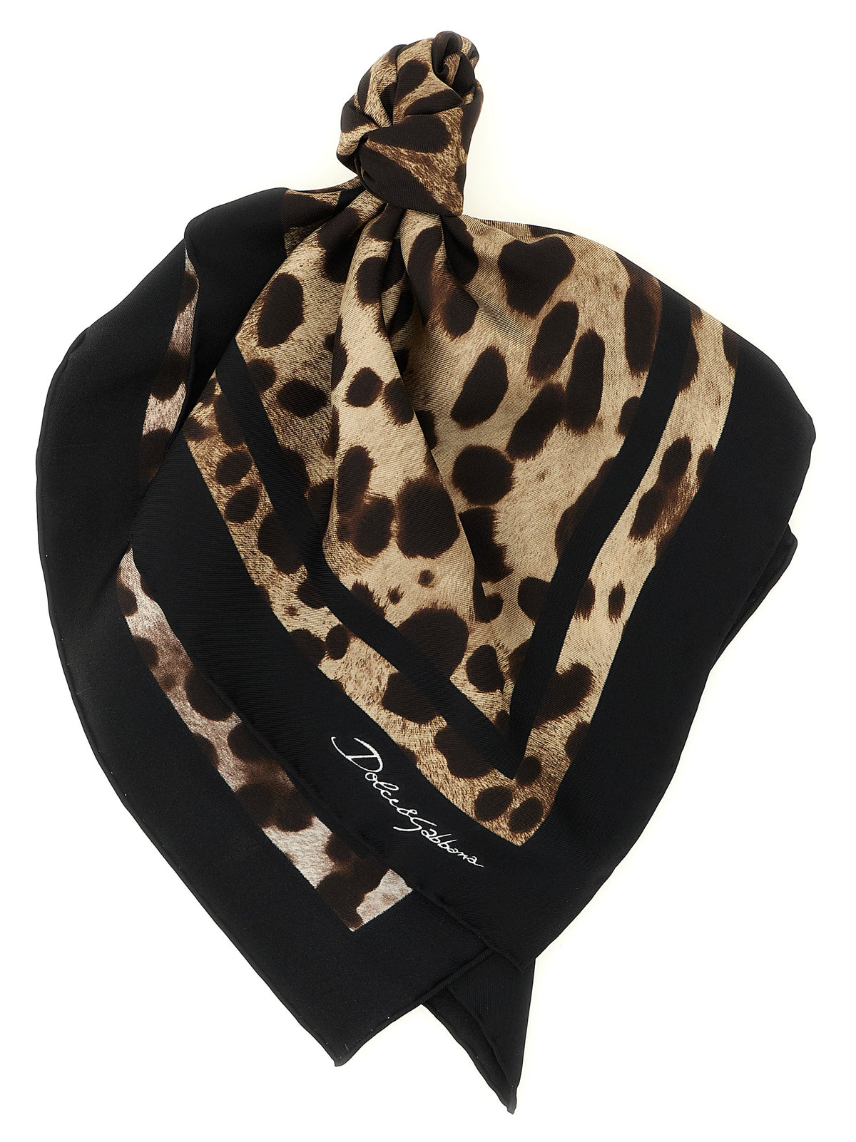 Dolce & Gabbana Leopard-Print Scarf