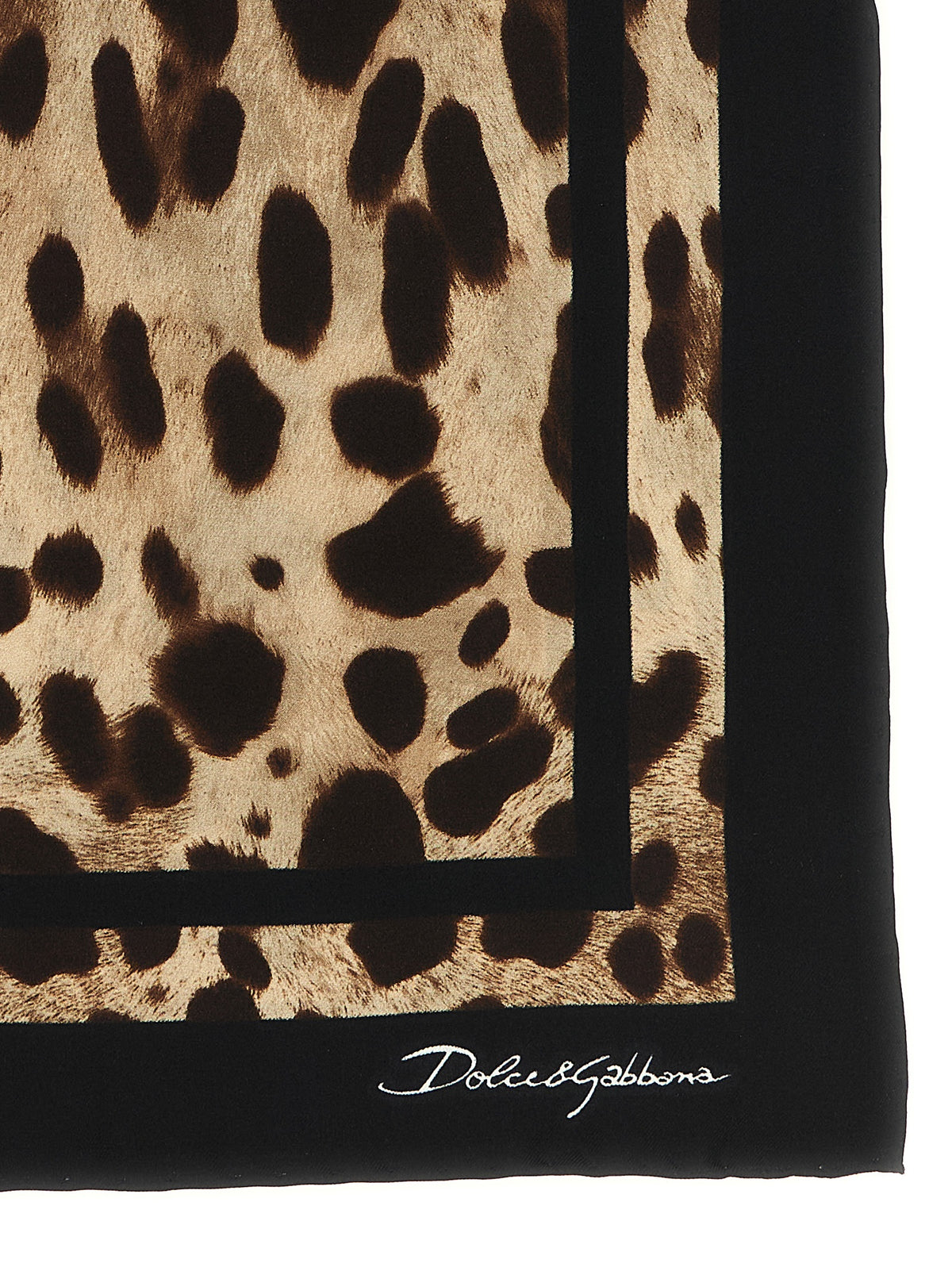 Dolce & Gabbana Leopard-Print Scarf