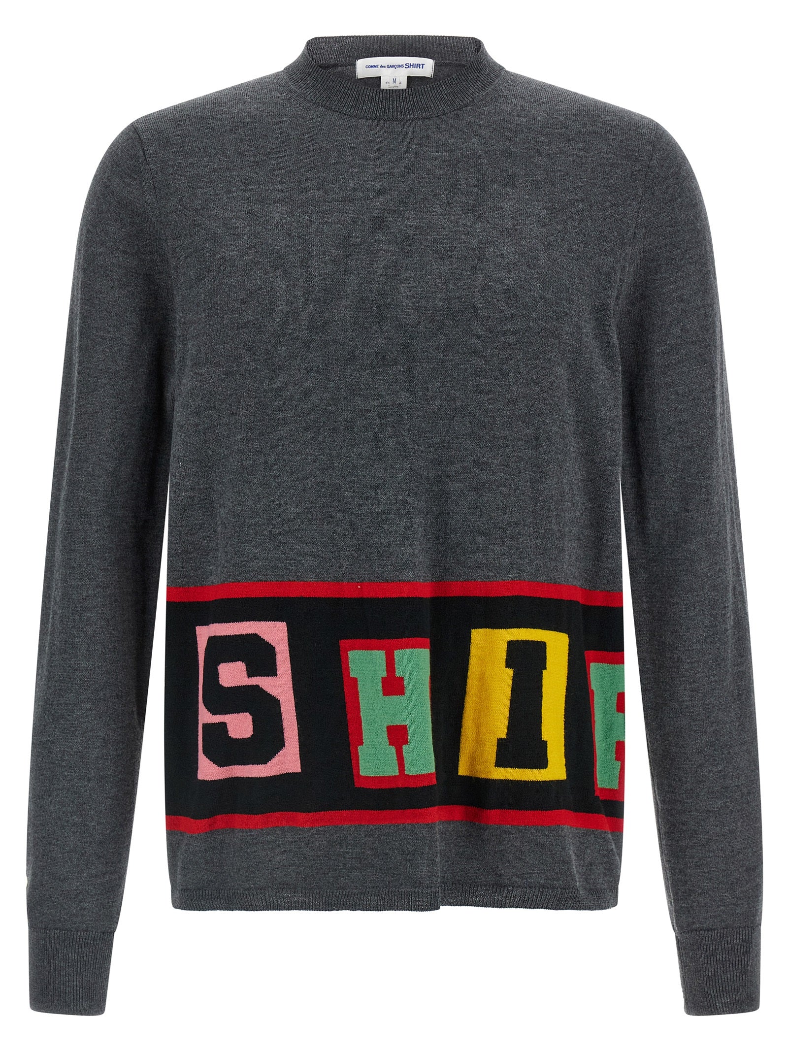 Comme Des Garcons Shirt Intarsia Sweater