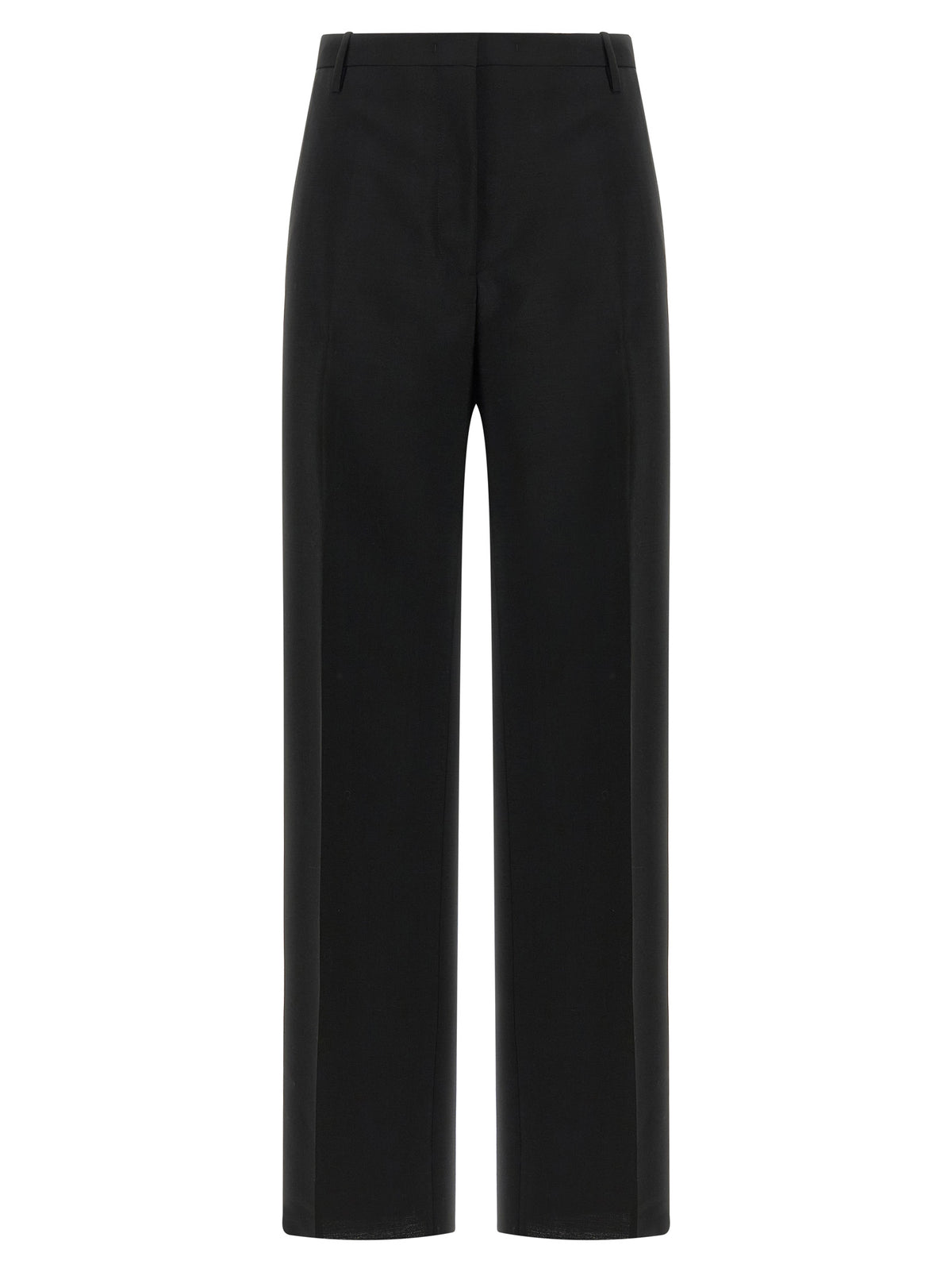 Fendi Black Wool And Mohair Pants