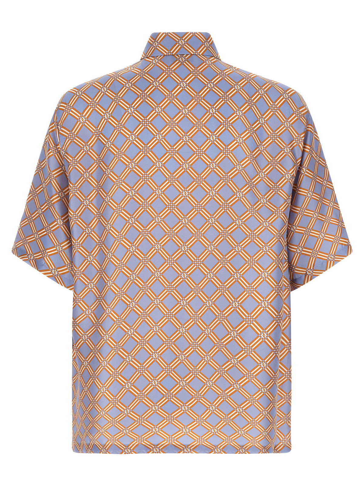 Fendi 'Net' Print Silk Shirt