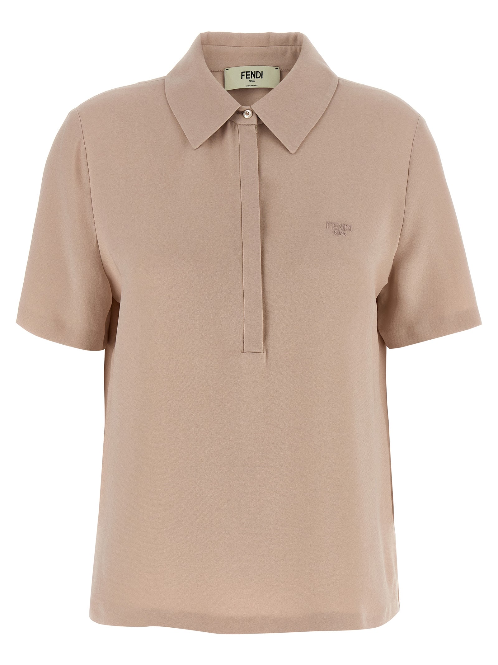 Fendi Silk Polo Shirt