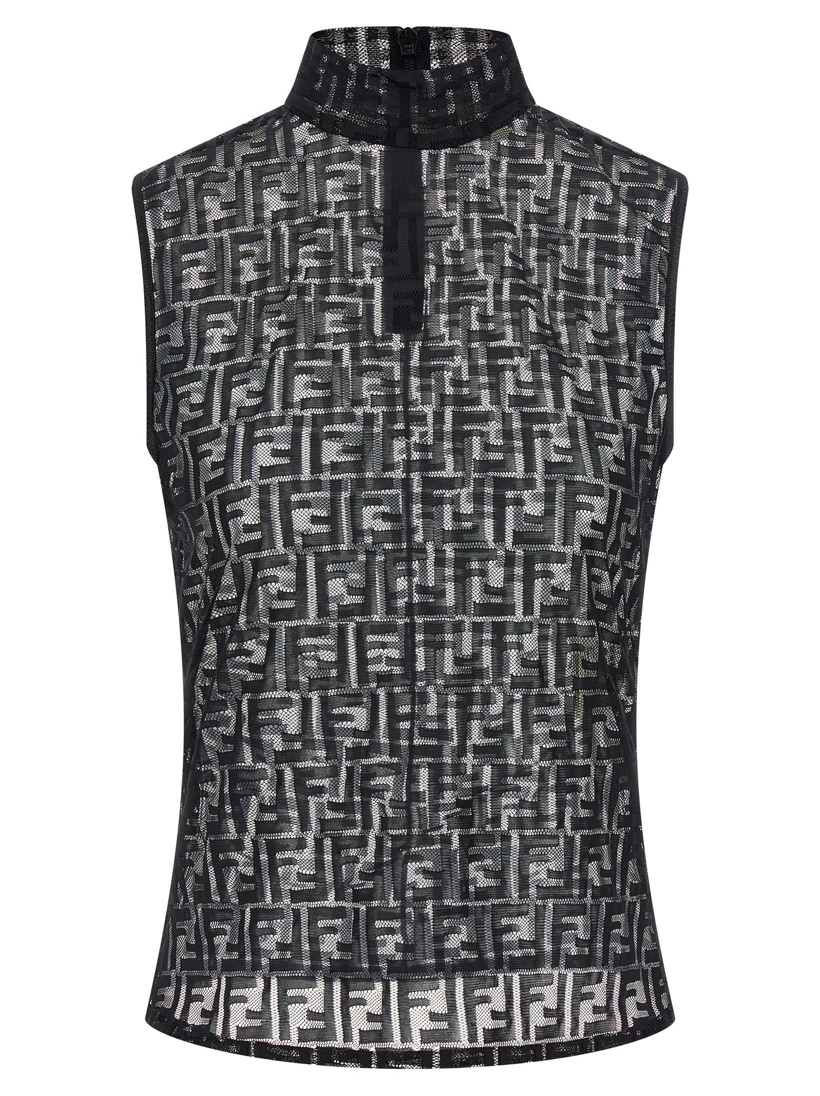 Fendi 'Ff' Lace Top