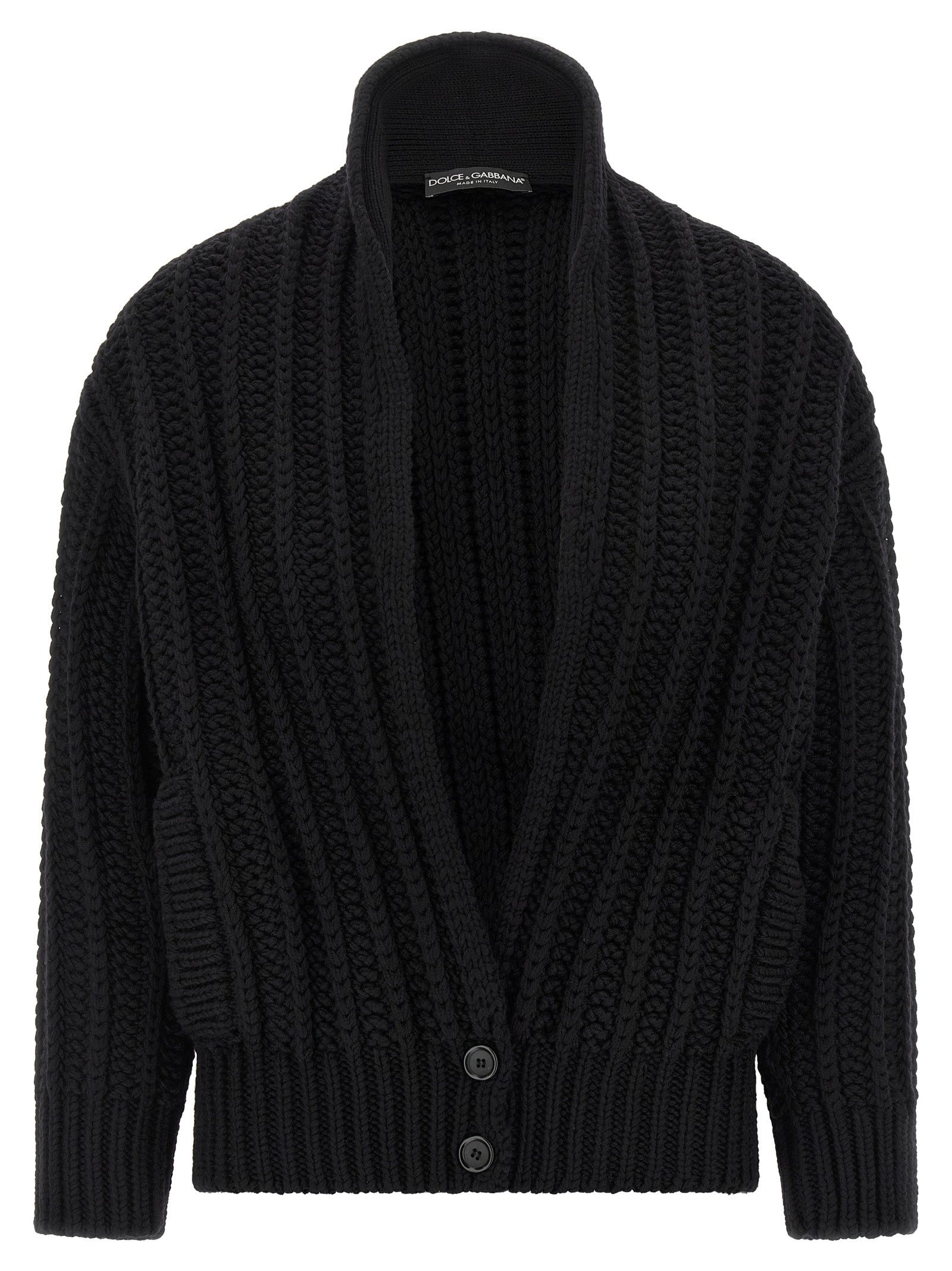 Dolce & Gabbana Coarse Wool Cardigan