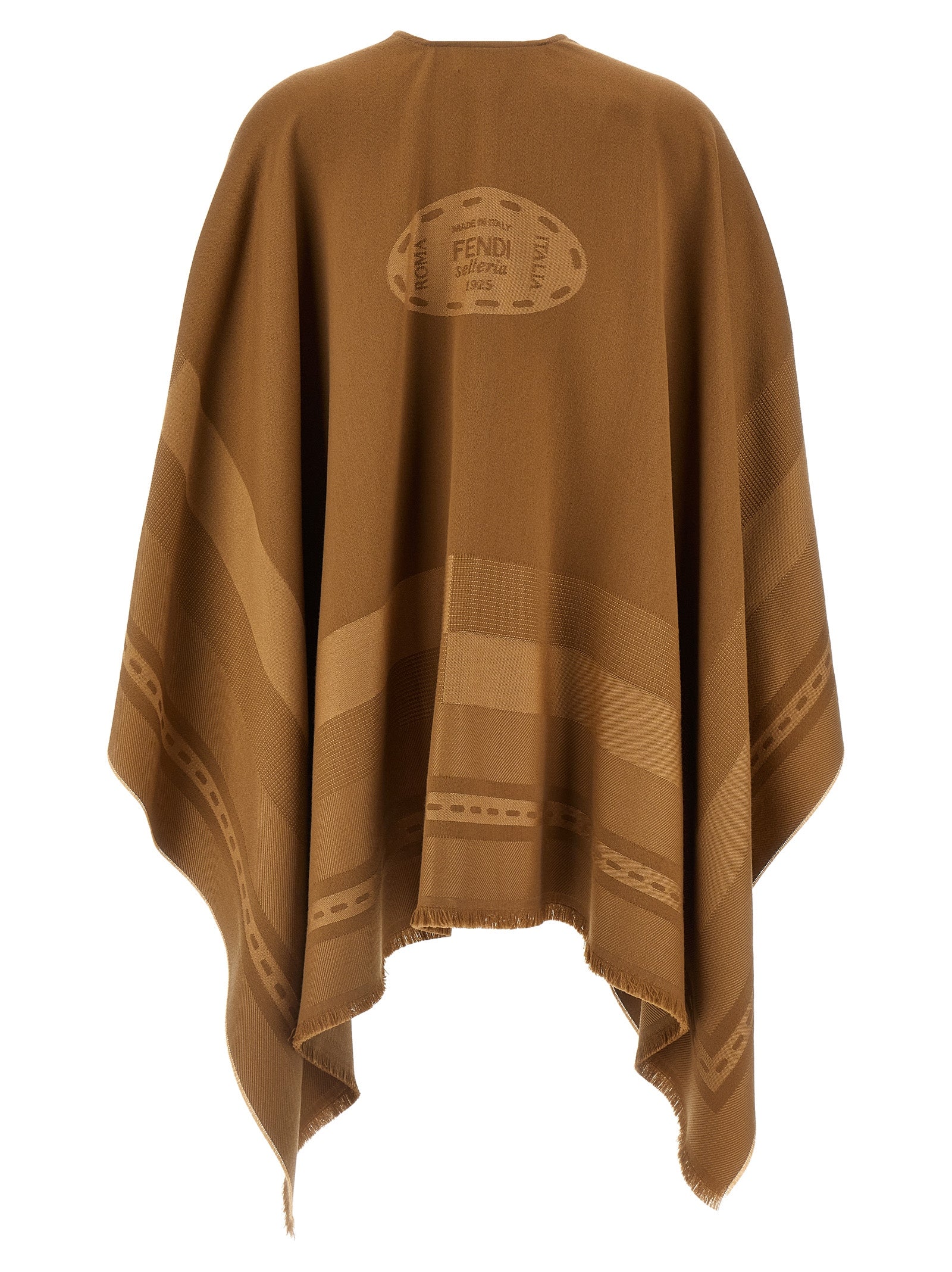 Fendi Jacquard Poncho