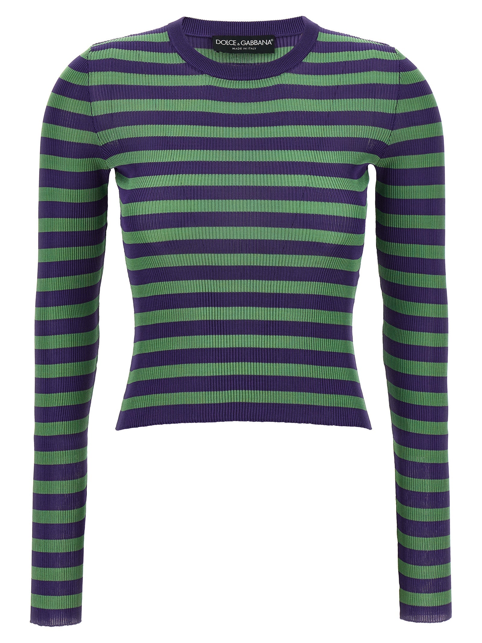 Dolce & Gabbana Striped Viscose Sweater