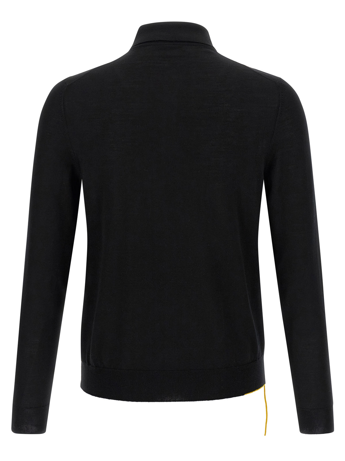 Fendi Yellow Stitching Polo Shirt With Visible Thread