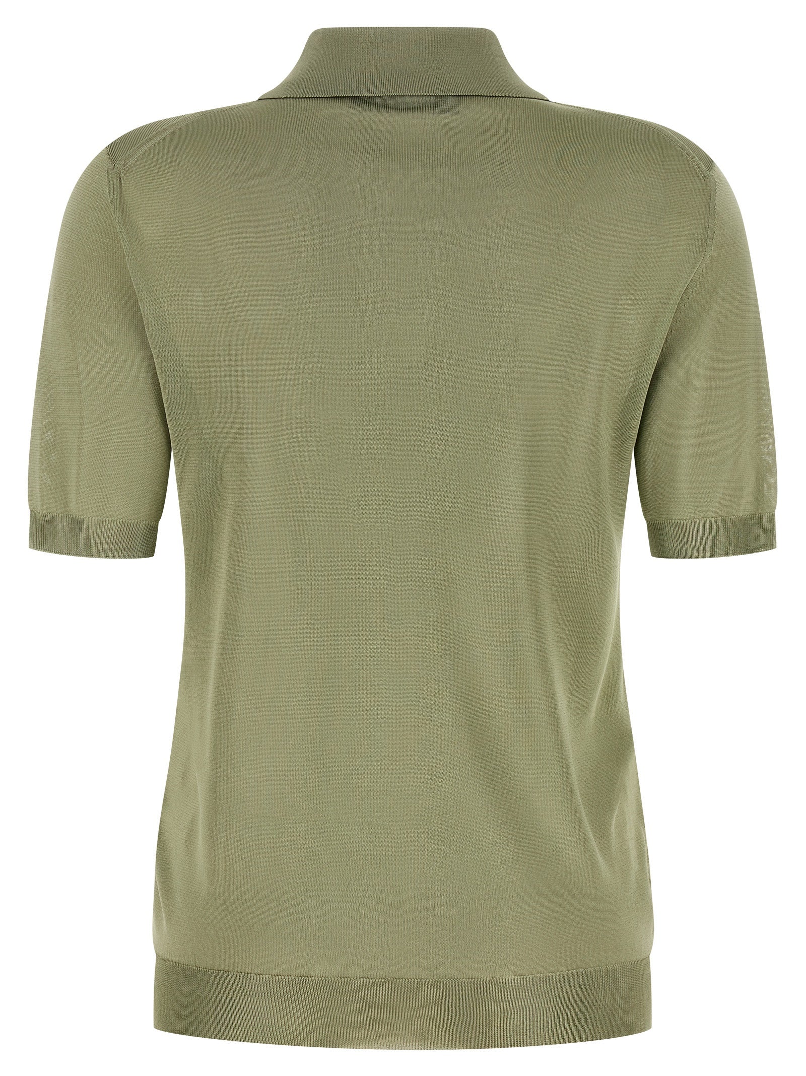 Fendi Shiny Viscose Polo Shirt