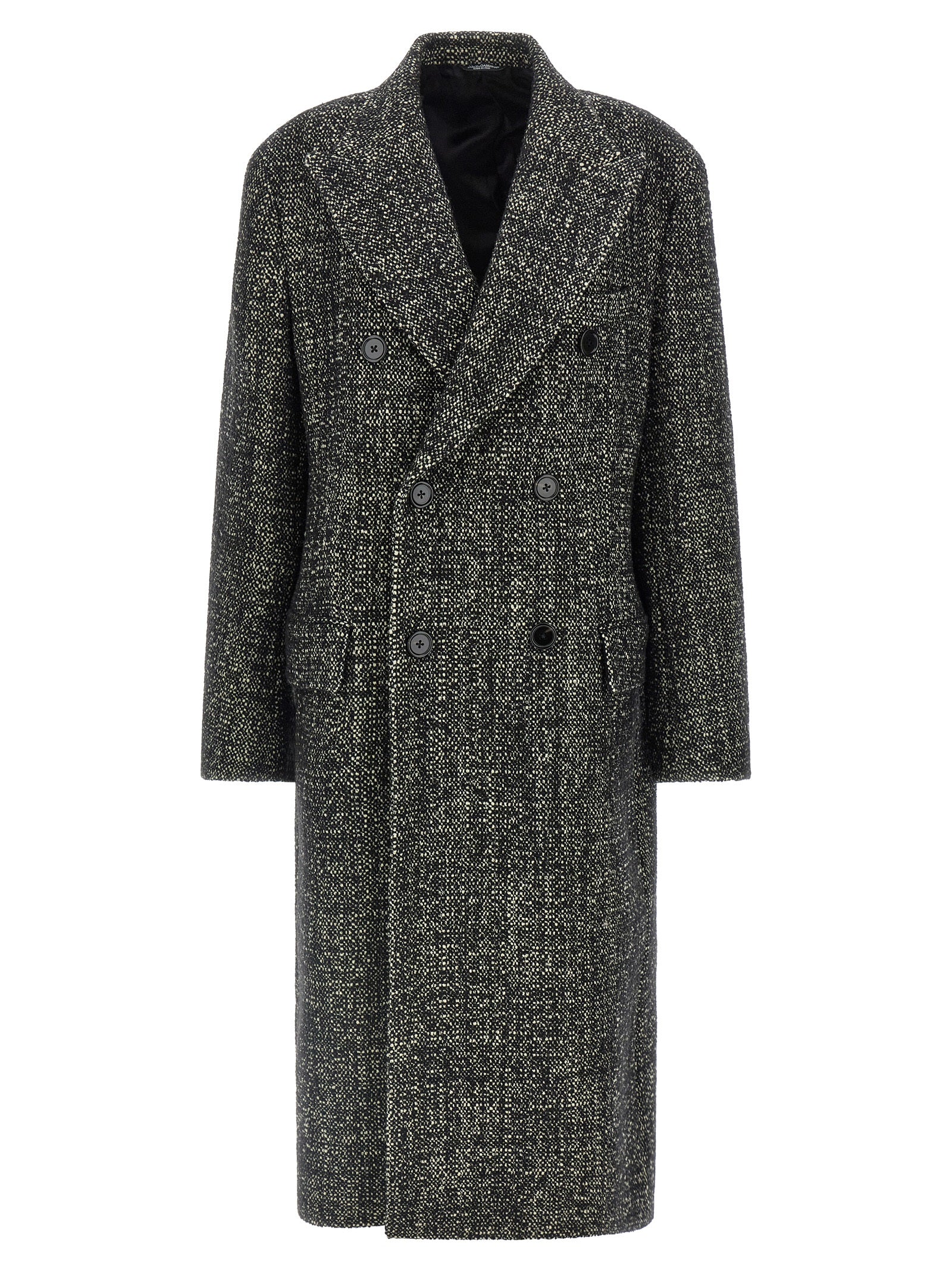 Dolce & Gabbana Bouclé Wool Coat
