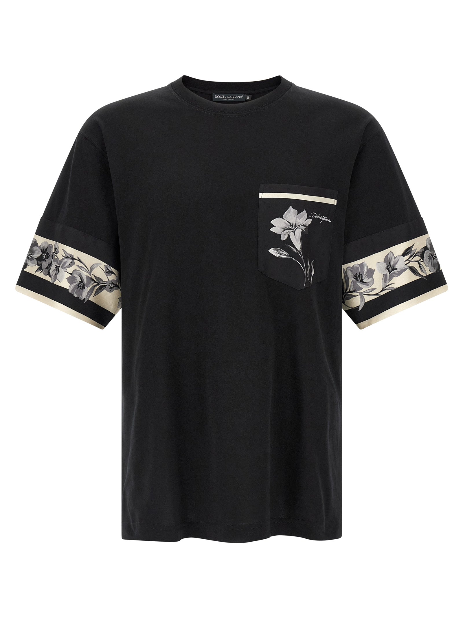 Dolce & Gabbana Silk Detail T-Shirt
