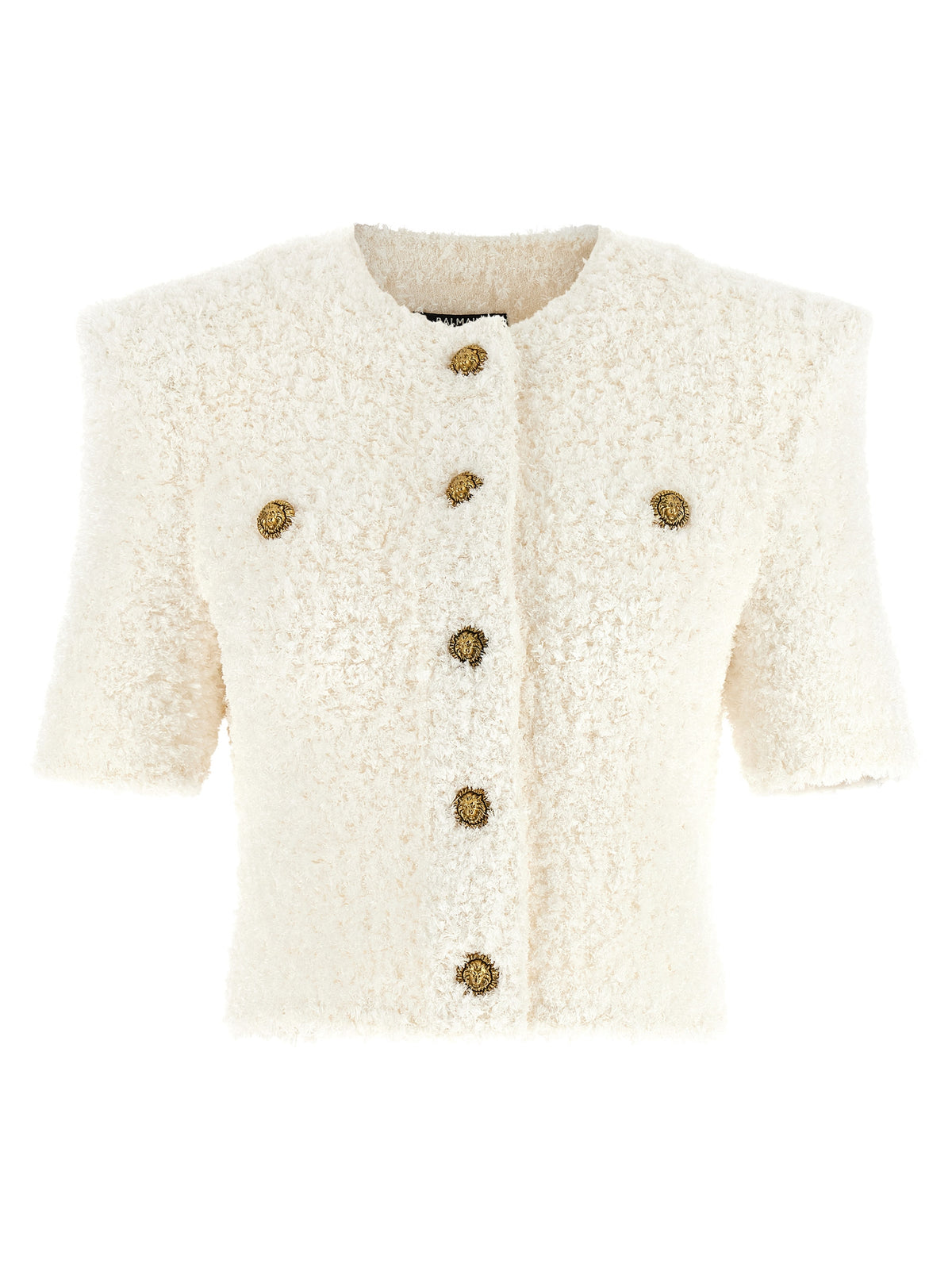 Balmain Cardigan Tweed Plumetis