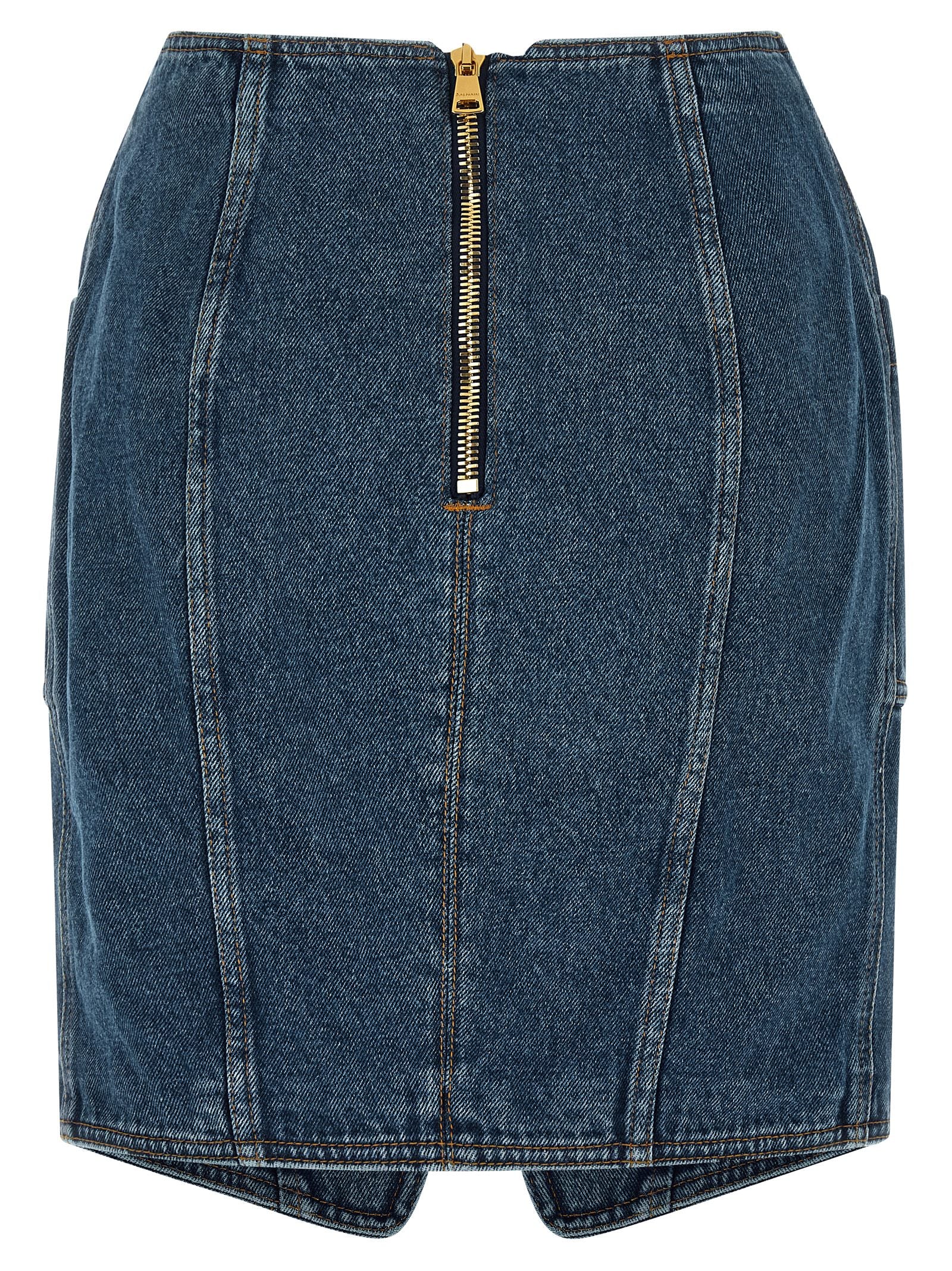 Balmain 'Belted' Skirt