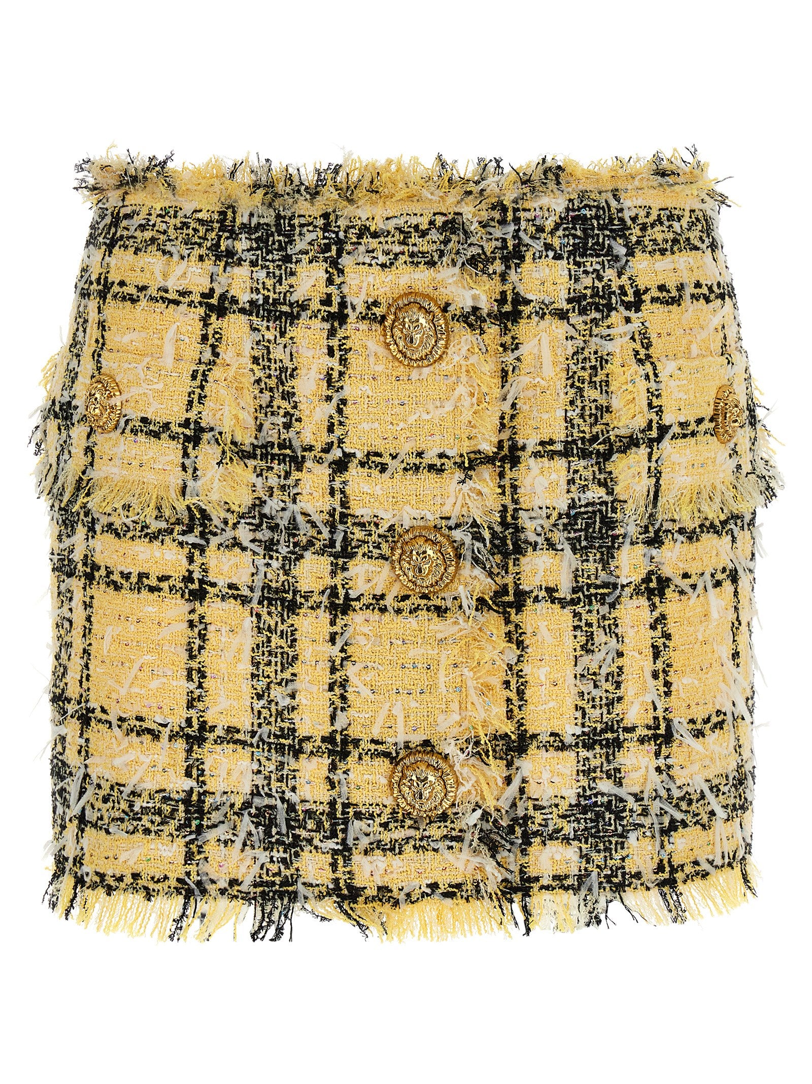 Balmain Lurex Tweed Skirt
