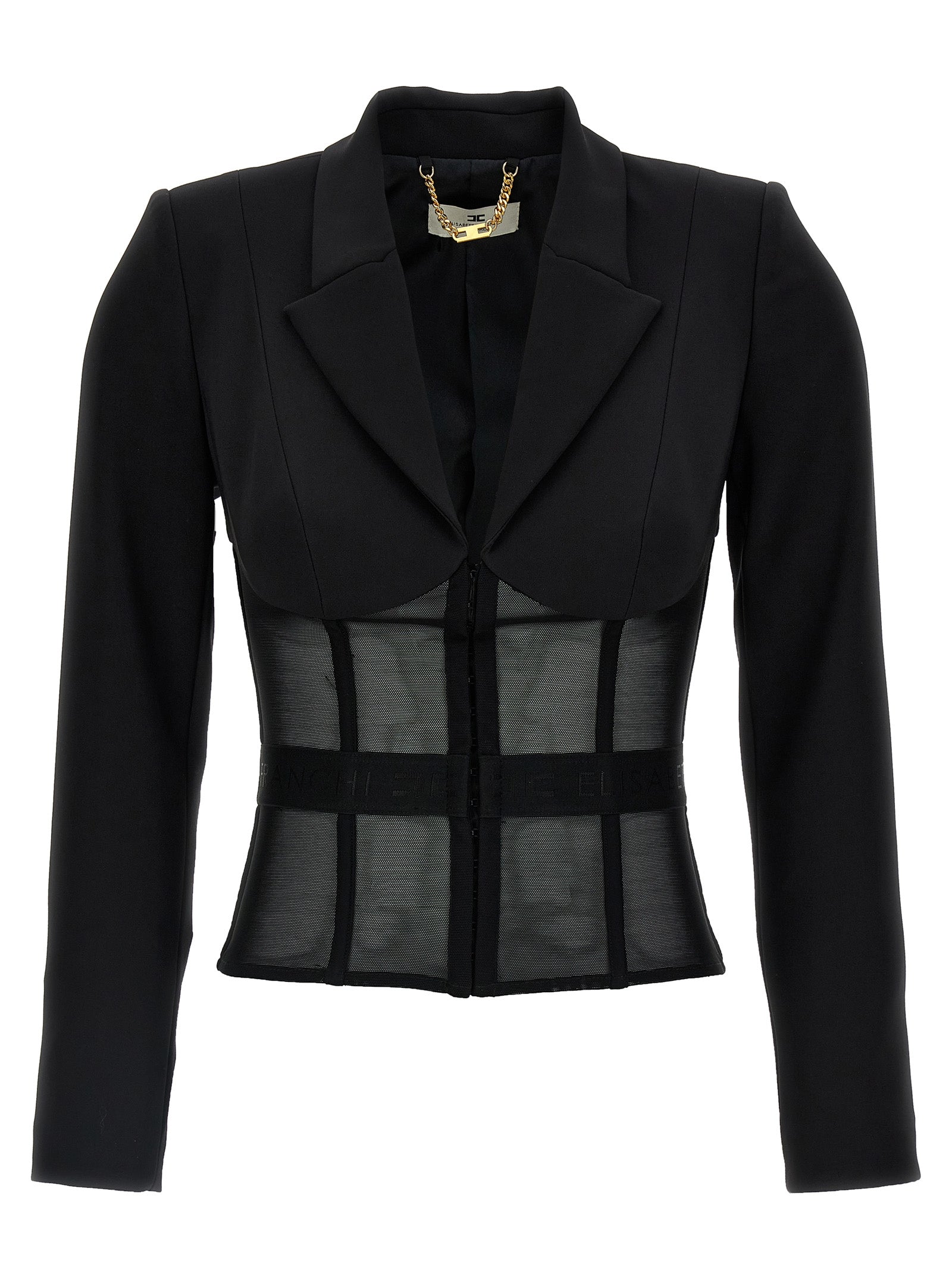 Elisabetta Franchi Crêpe And Tulle Blazer