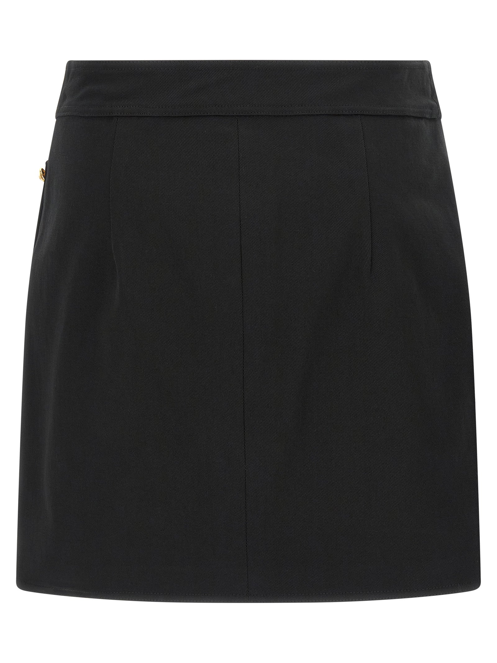 Elisabetta Franchi Jewel Button Skirt