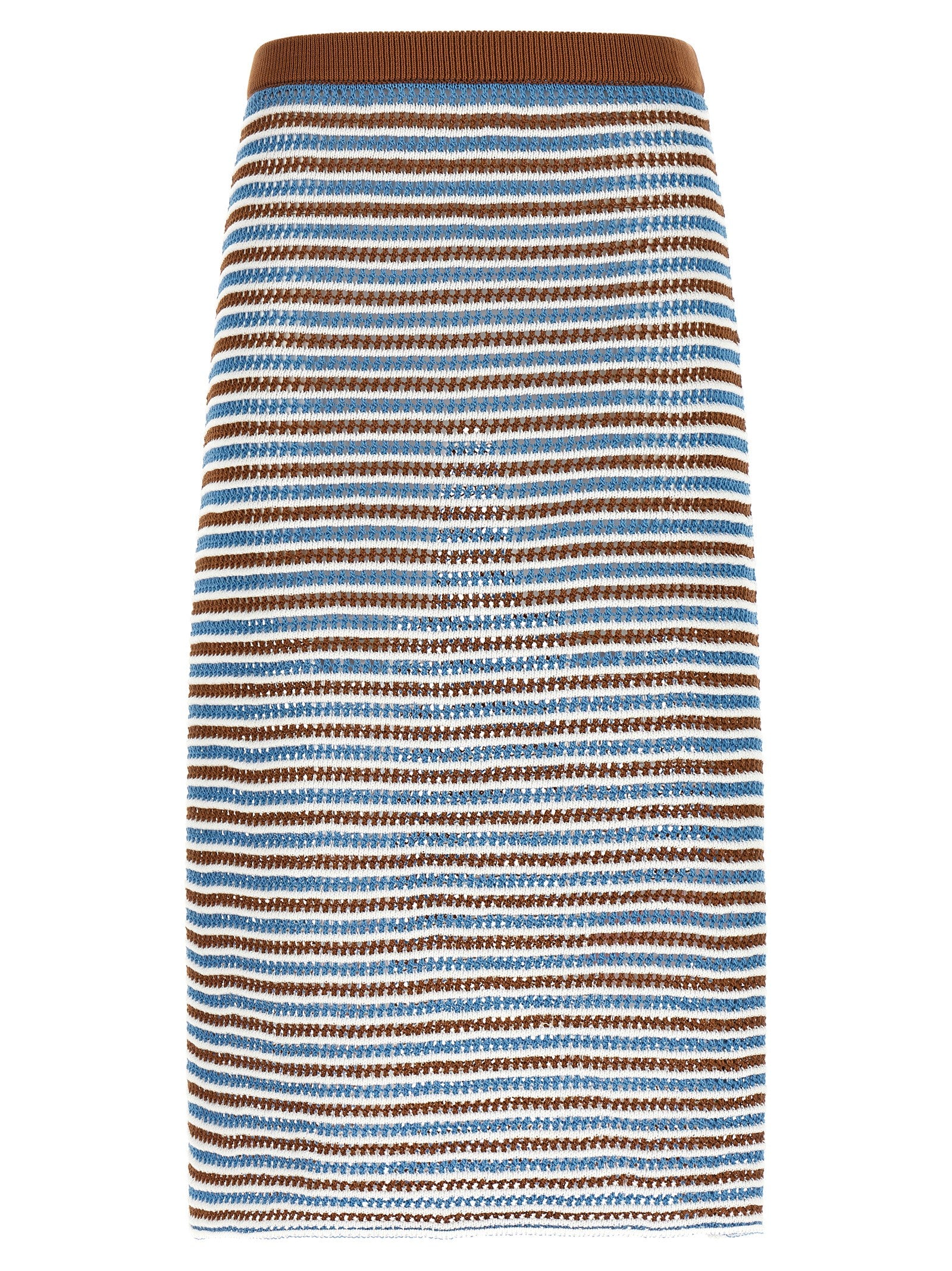 Marni Striped Crochet Skirt