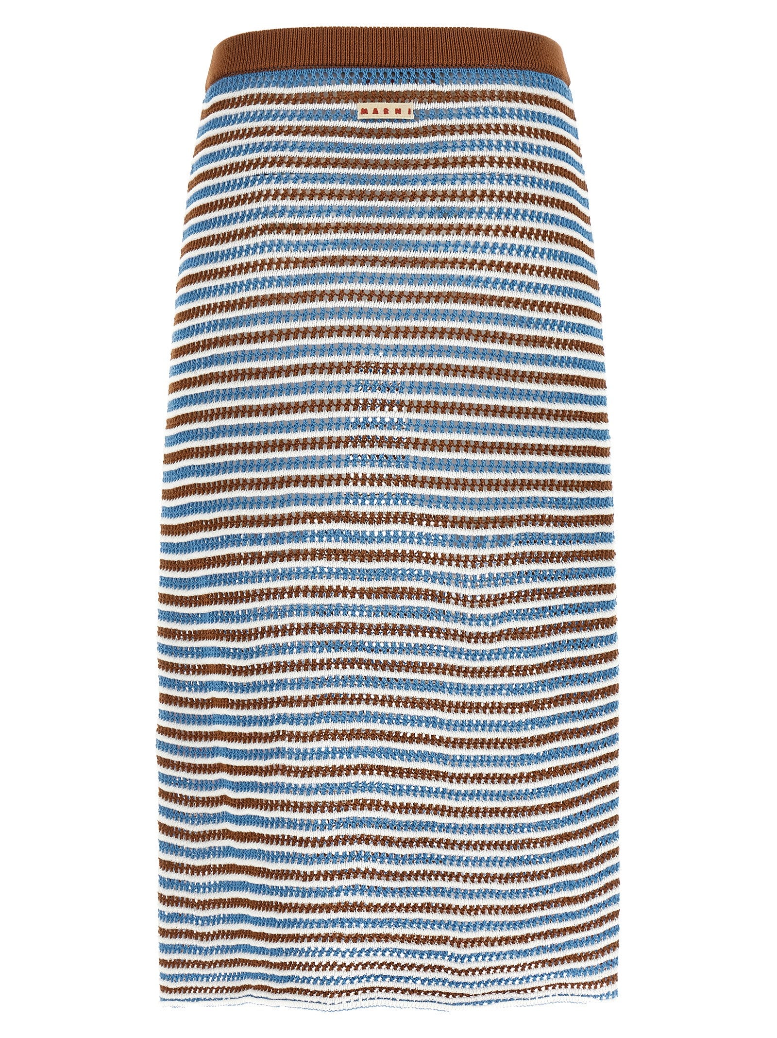 Marni Striped Crochet Skirt