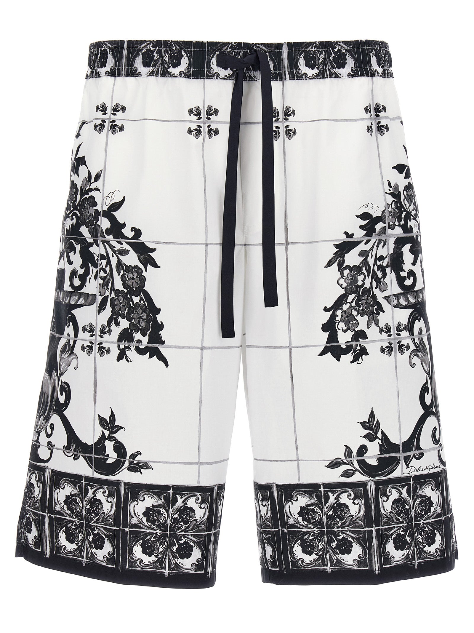 Dolce & Gabbana 'Maiolica' Print Bermuda Shorts