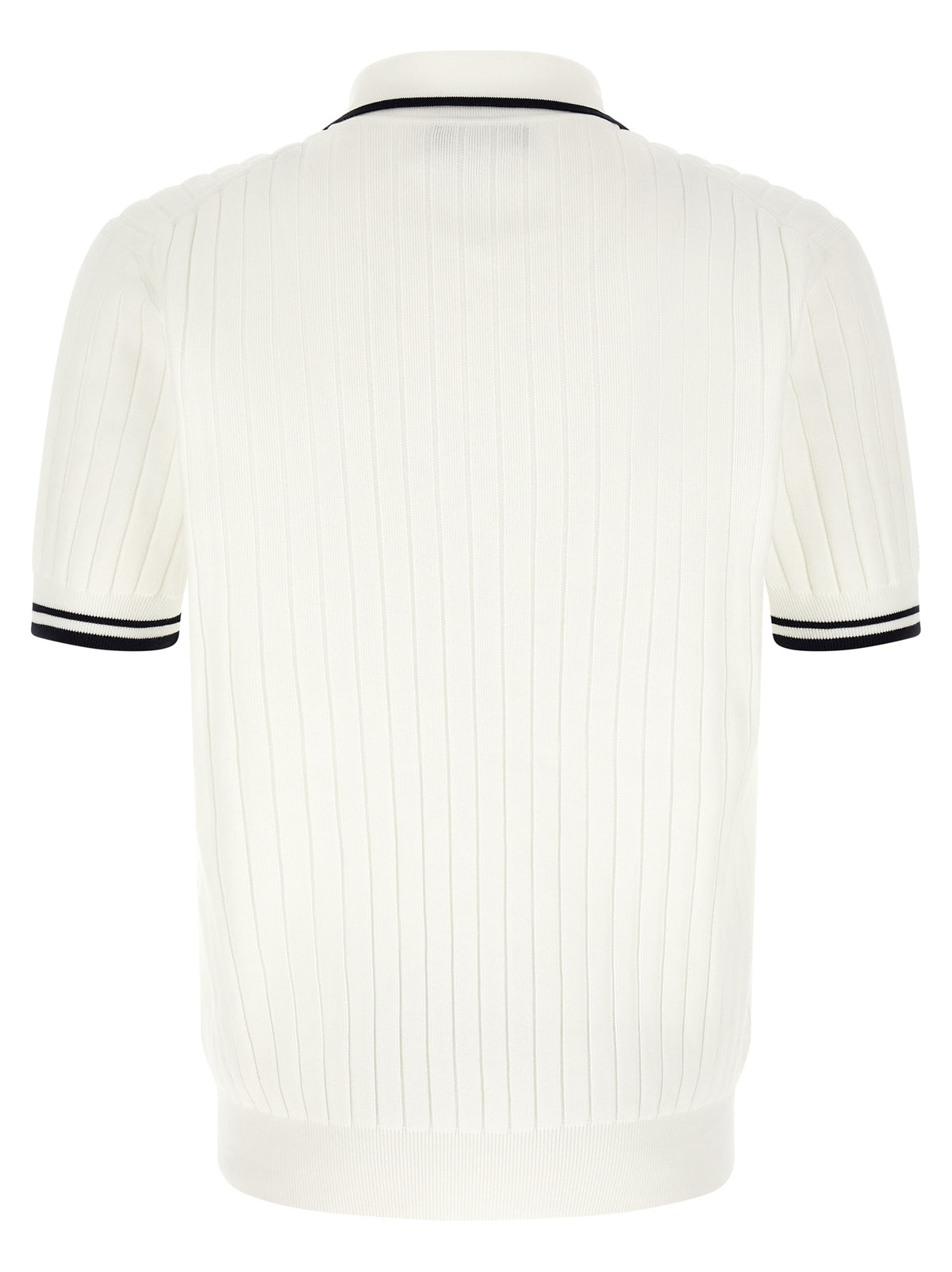 Dolce & Gabbana Flat Ribbed Polo Shirt
