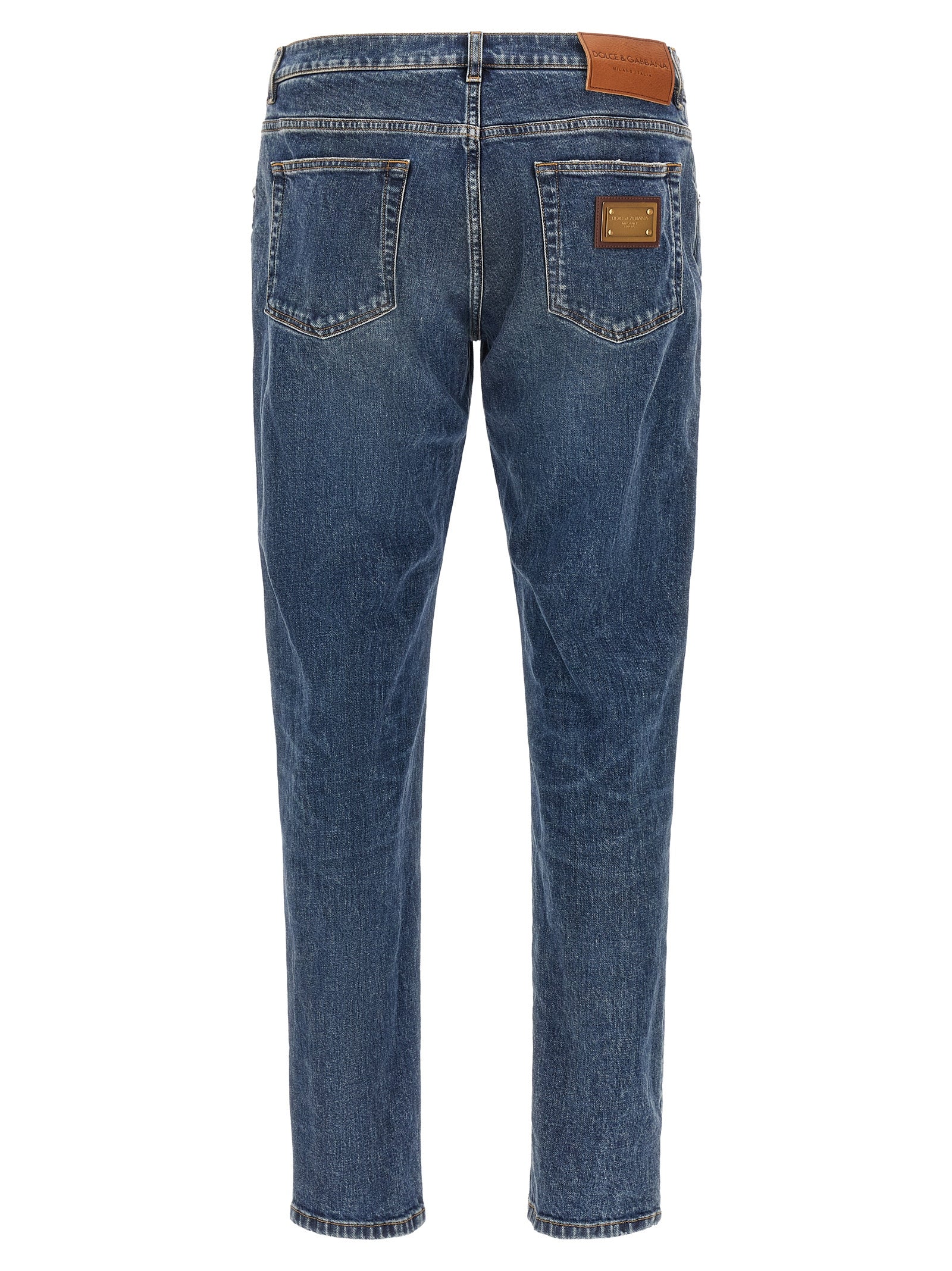 Dolce & Gabbana Logo Plaque Jeans