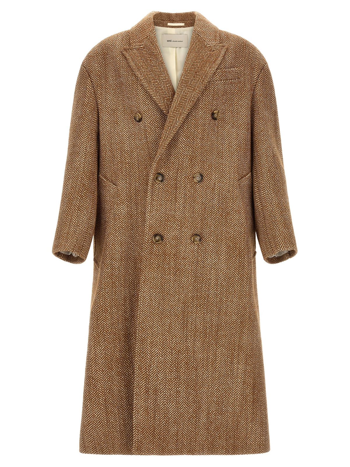 Ami Paris Herringbone Coat