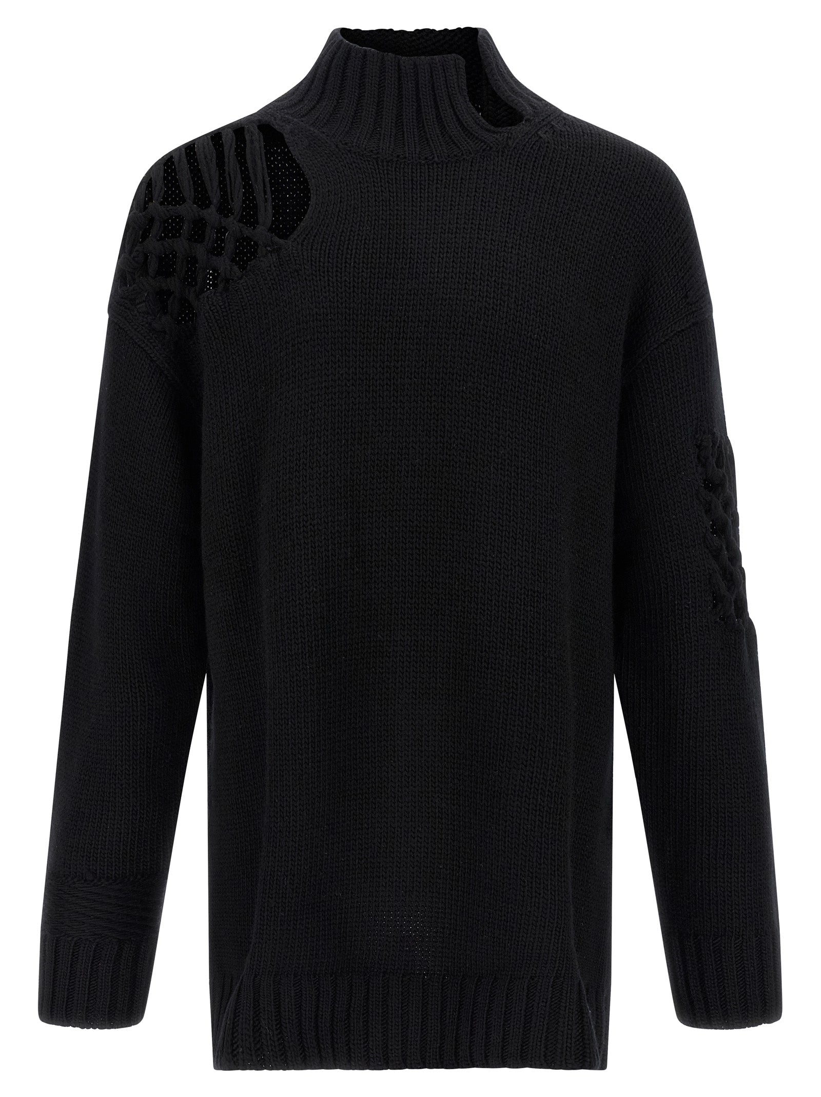 Yohji Yamamoto Macramé Insert Sweater