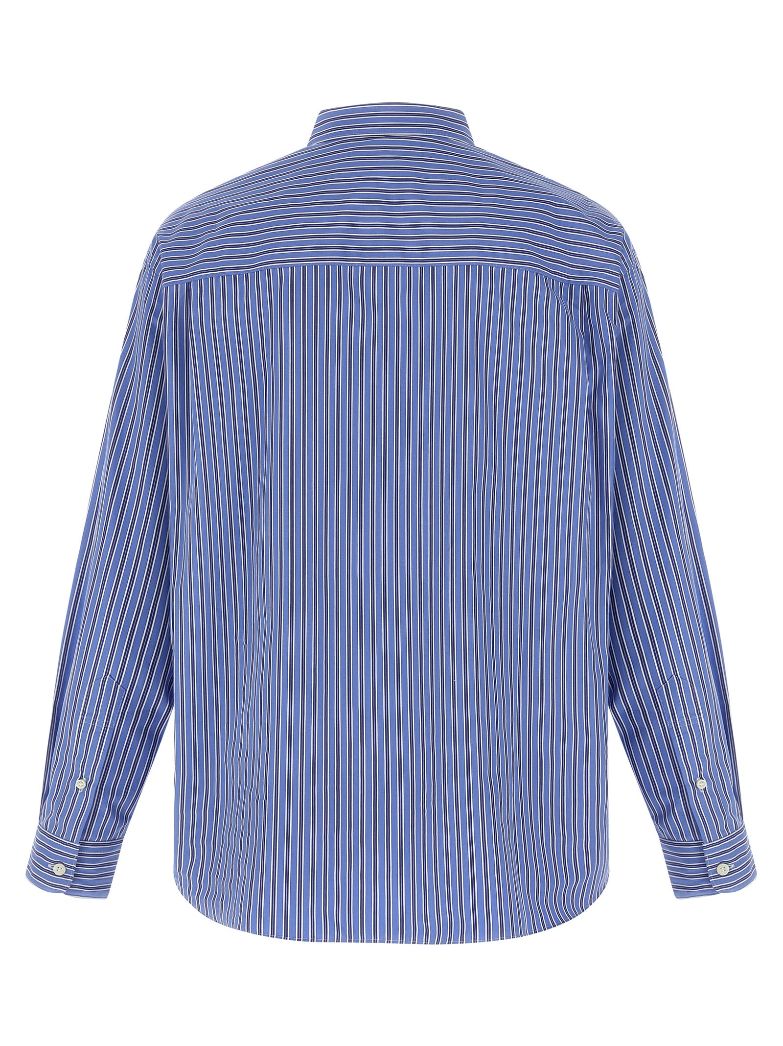 Comme Des Garҫons Homme Patch Striped Shirt