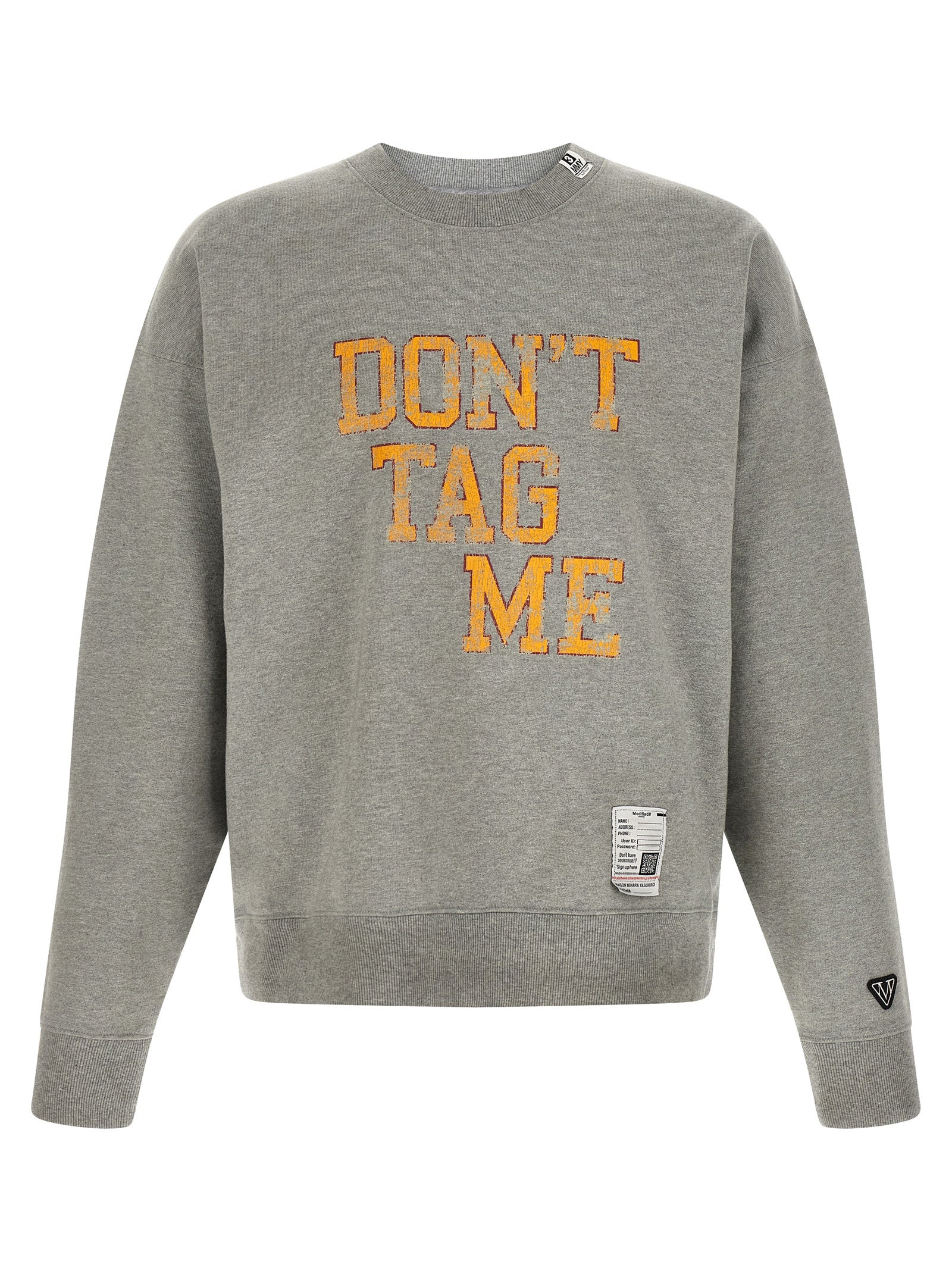 Maison Mihara Yasuhiro 'Don'T Tag Me' Sweatshirt