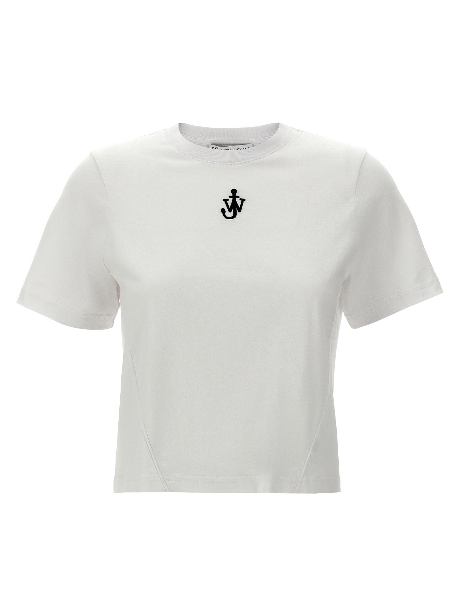 J.W.Anderson 'Anchor Embroidery Pannelled Cropped' T-Shirt