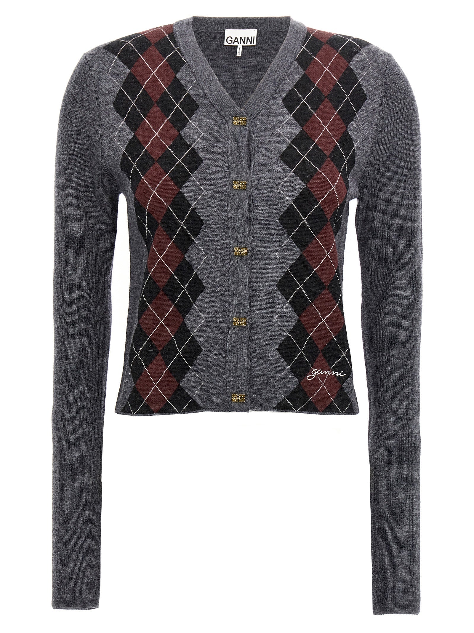 Ganni Argyle Cardigan