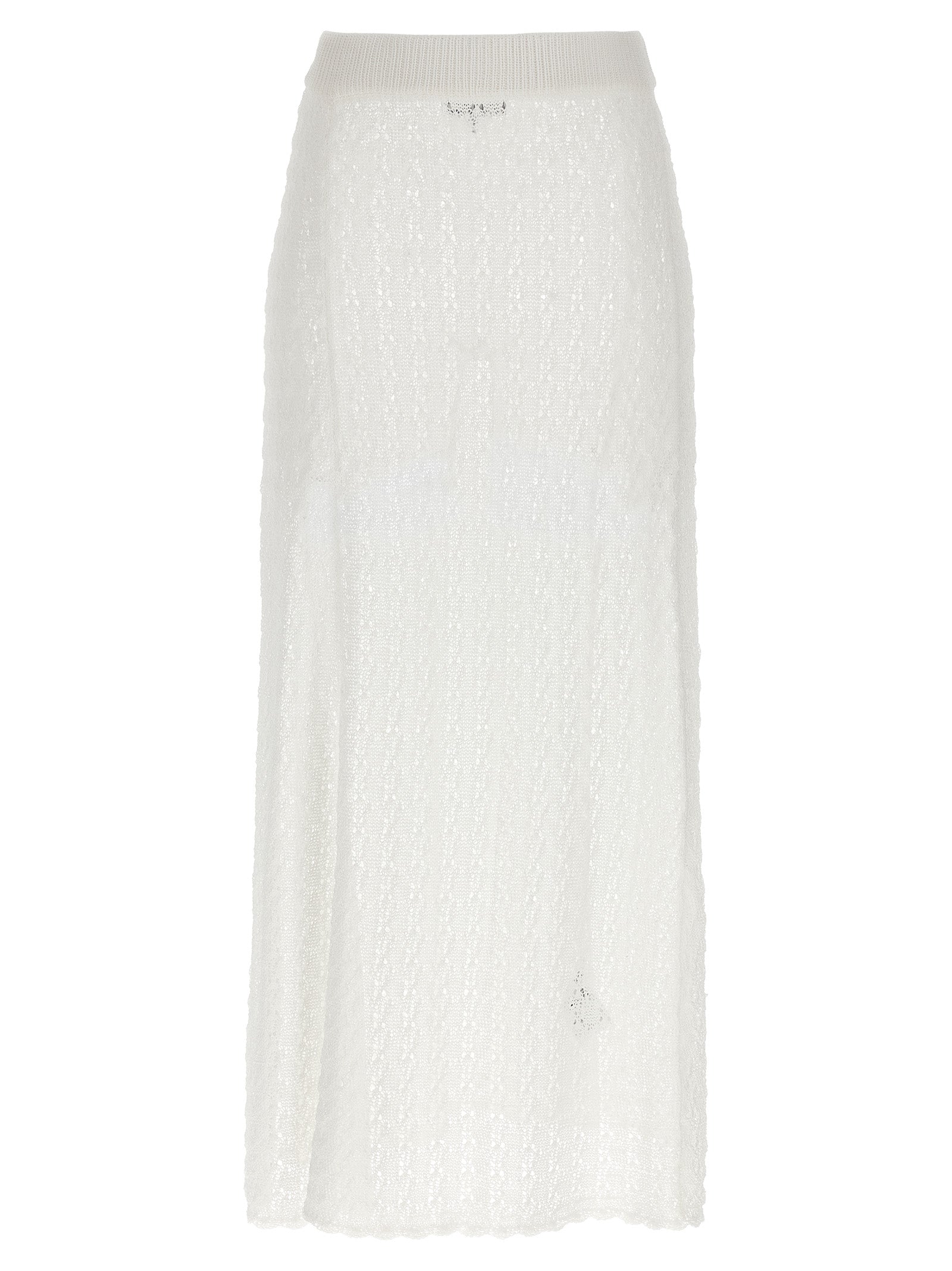 Ganni 'Shiny Pointelle Knit' Skirt