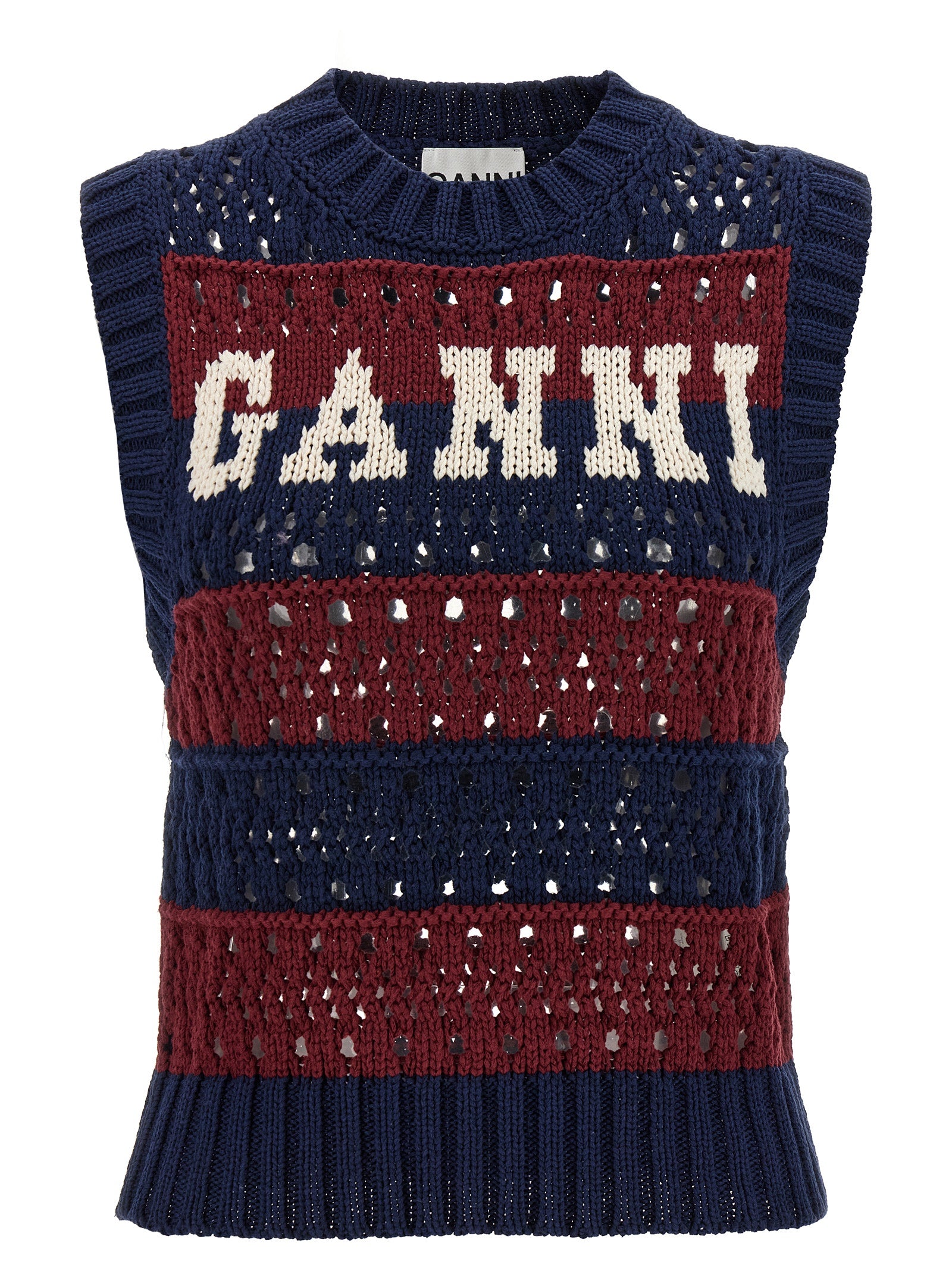 Ganni 'Blue Striped' Vest