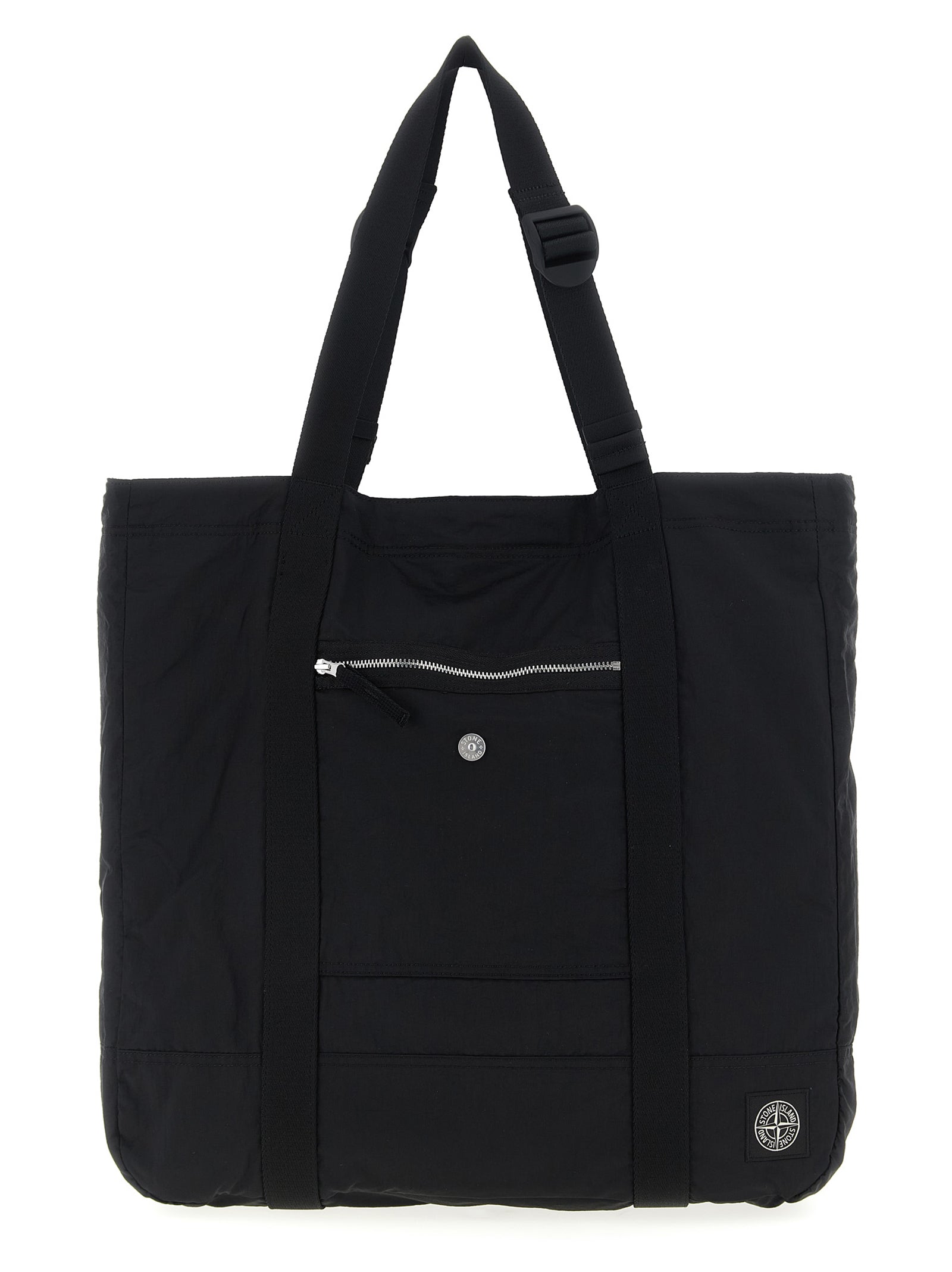 Stone Island Logo Patch Shopping Bag