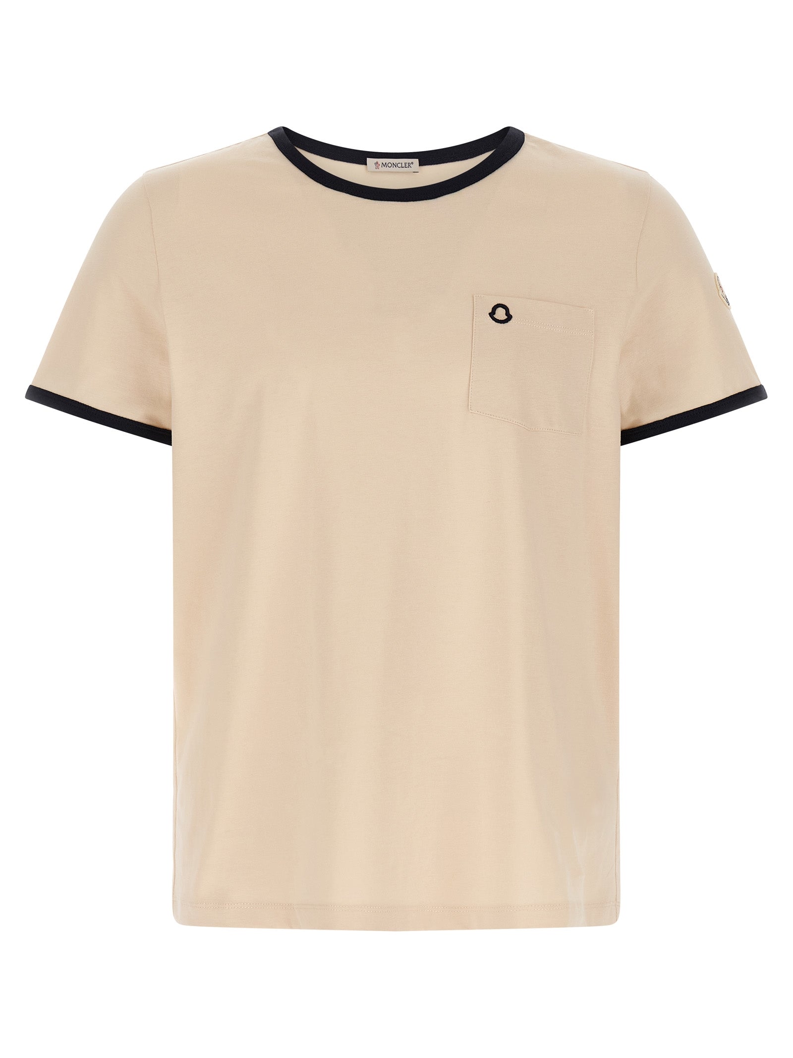 Moncler Logo Embroidery Pocket T-Shirt