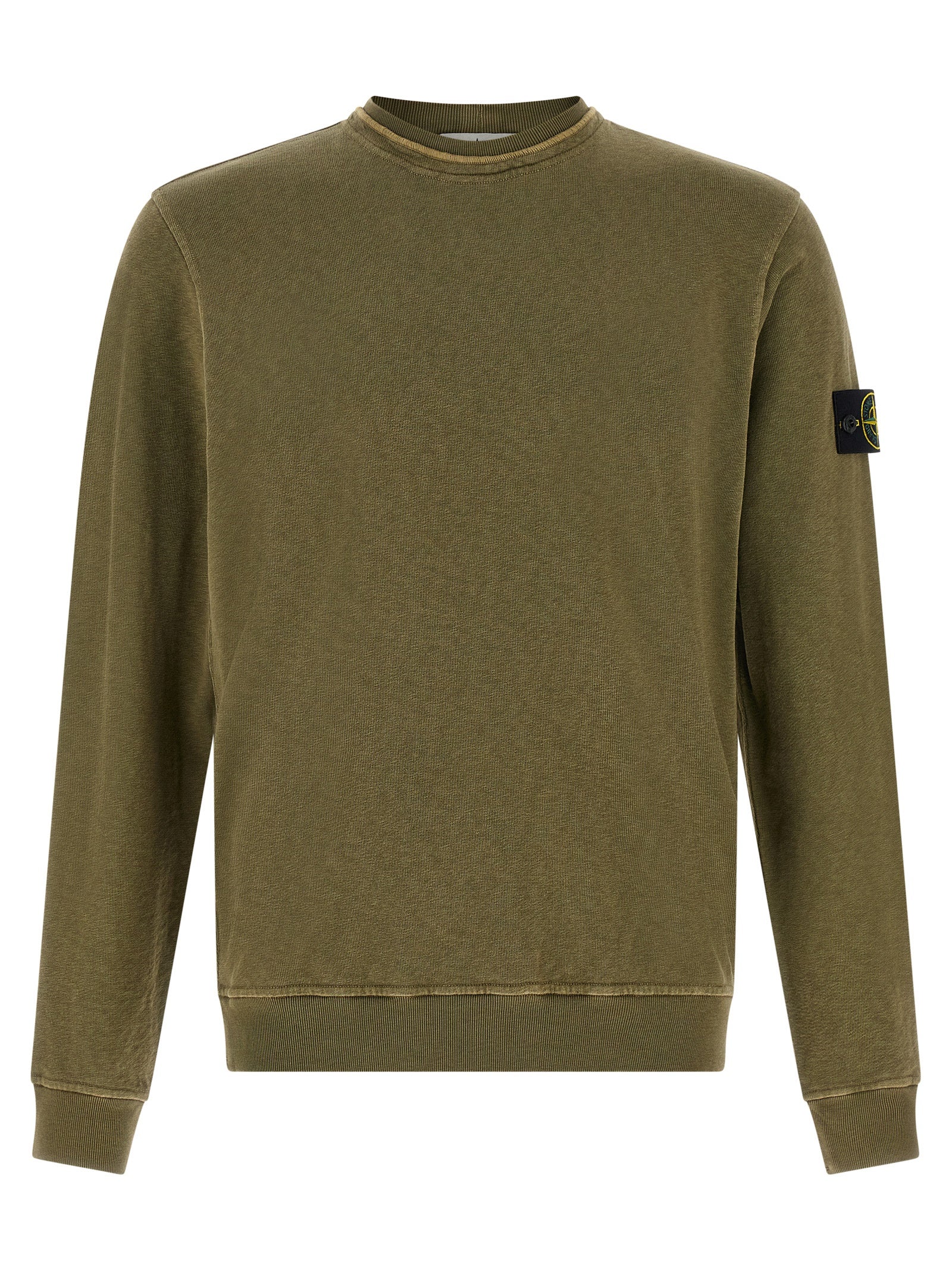 Stone Island Brushed Cotton Sweatshirt