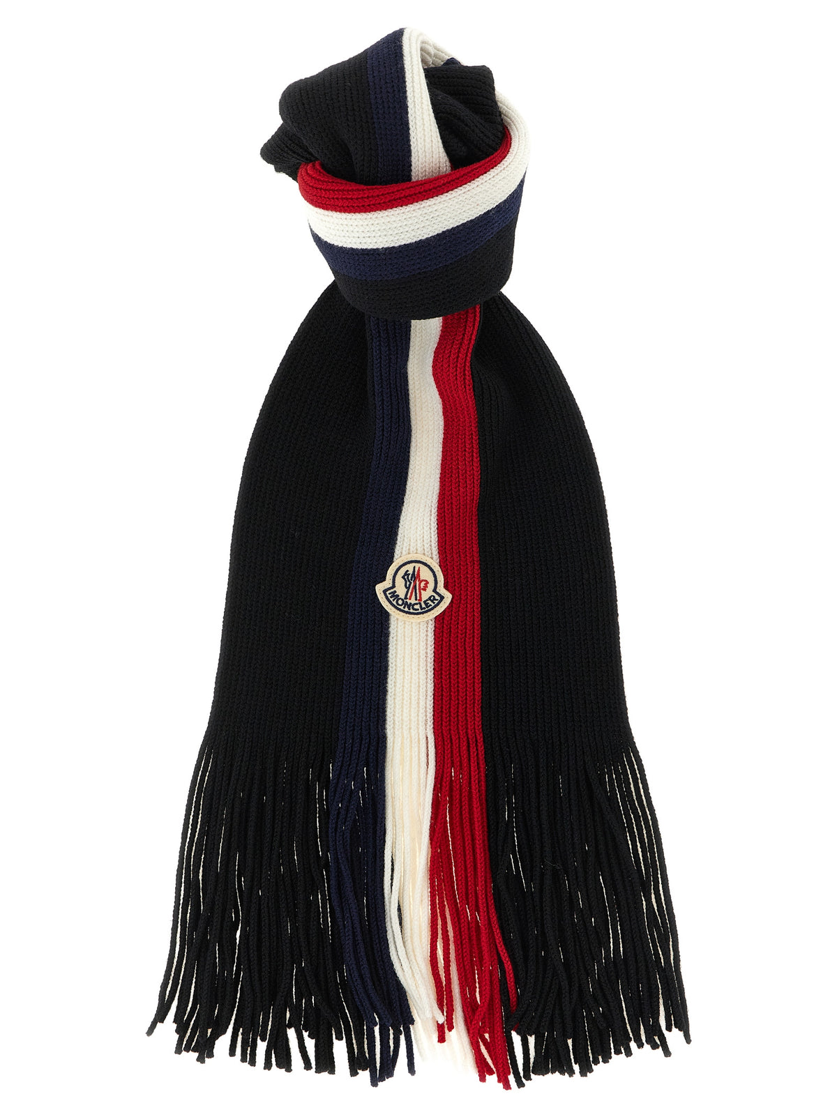 Moncler Tricolor Wool Scarf