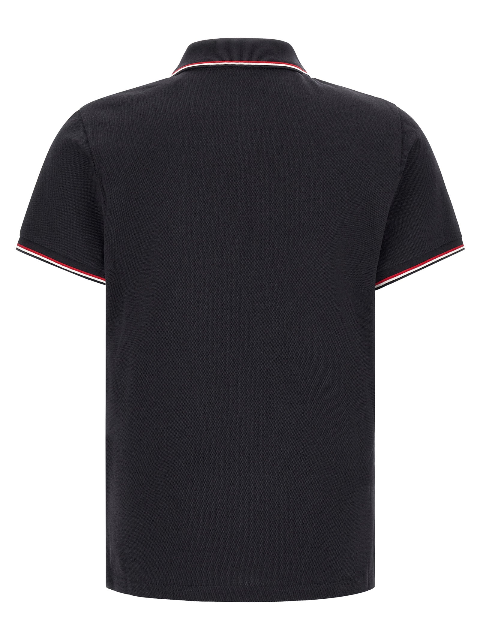 Moncler Tricolor Trim Polo Shirt