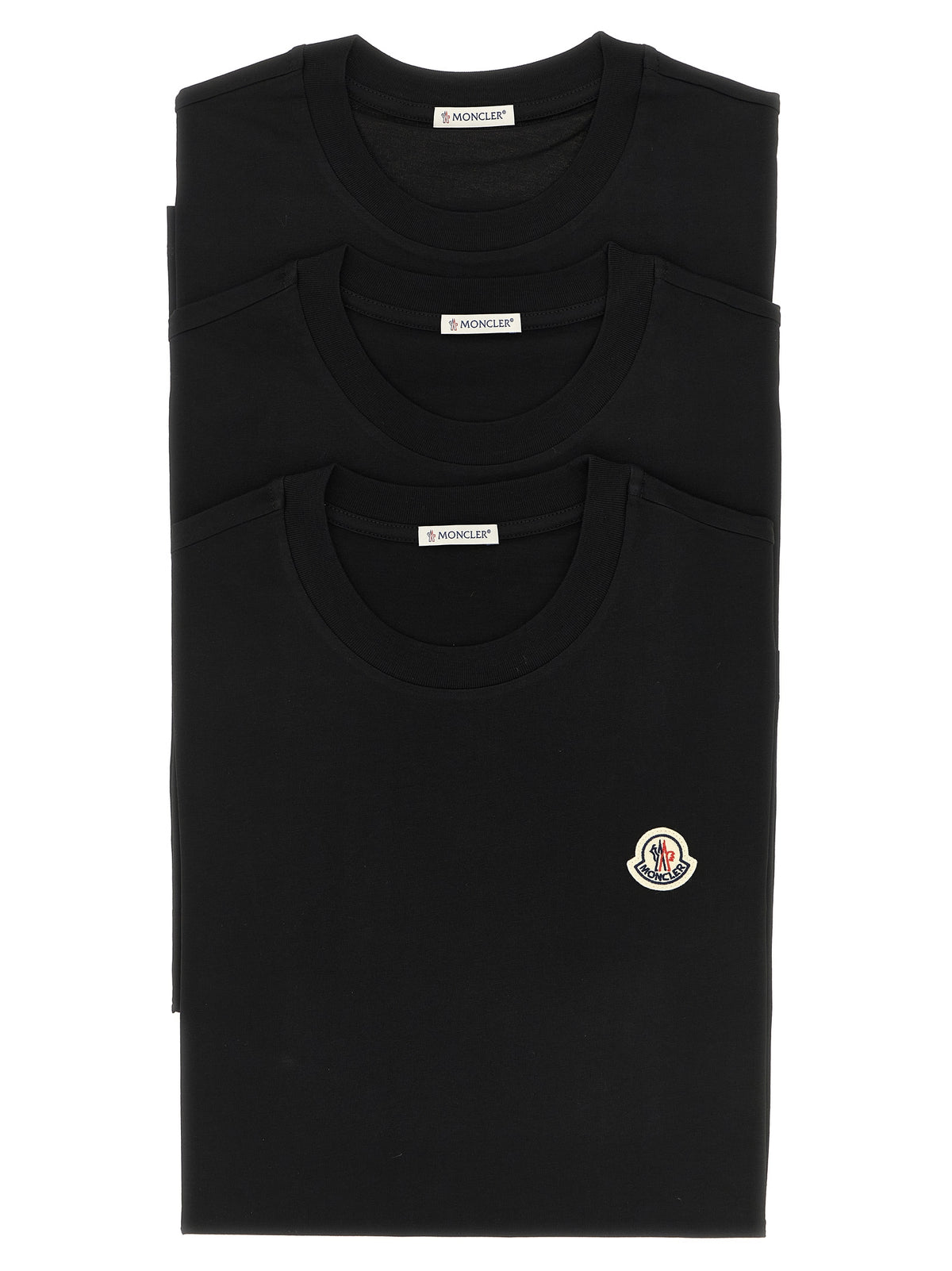 Moncler 3-Pack Logo Patch T-Shirt