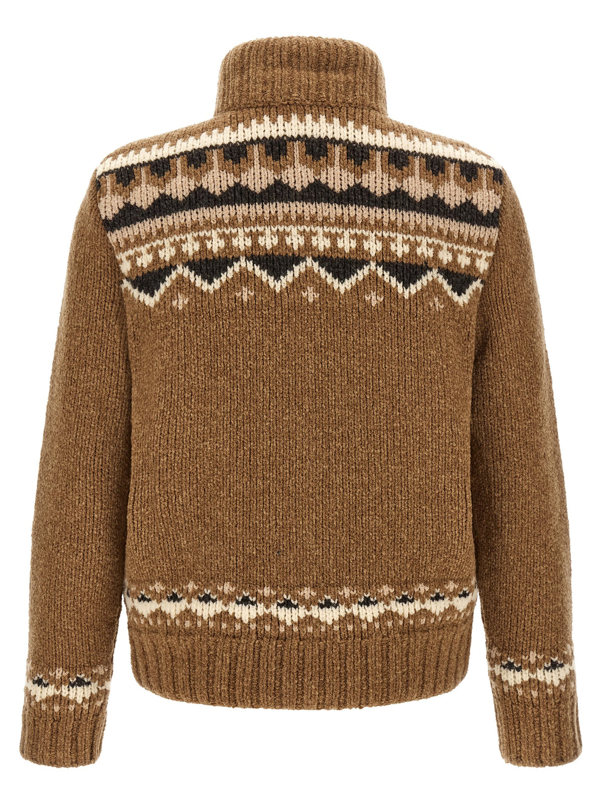 Moncler Geometric Bouclé Cardigan