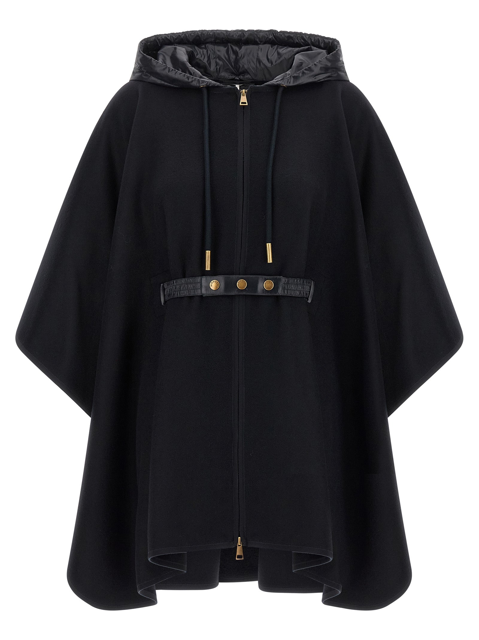 Moncler Two-Material Cape
