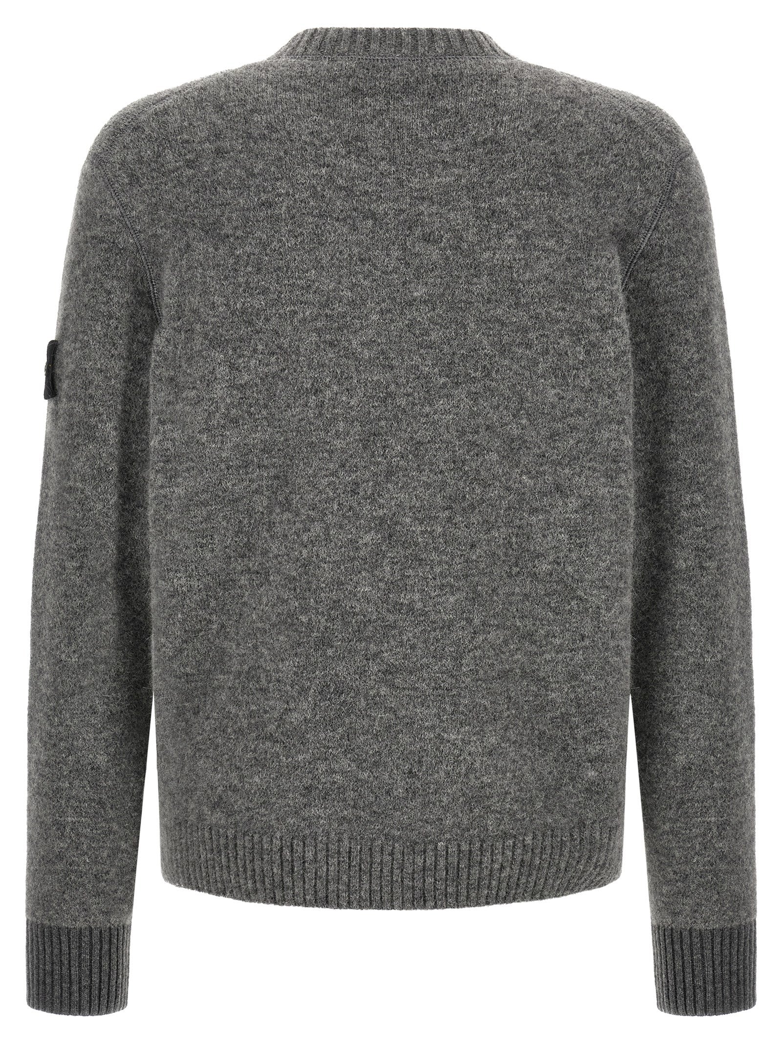 Stone Island '5100050' Crew Neck Sweater With Logo Badge